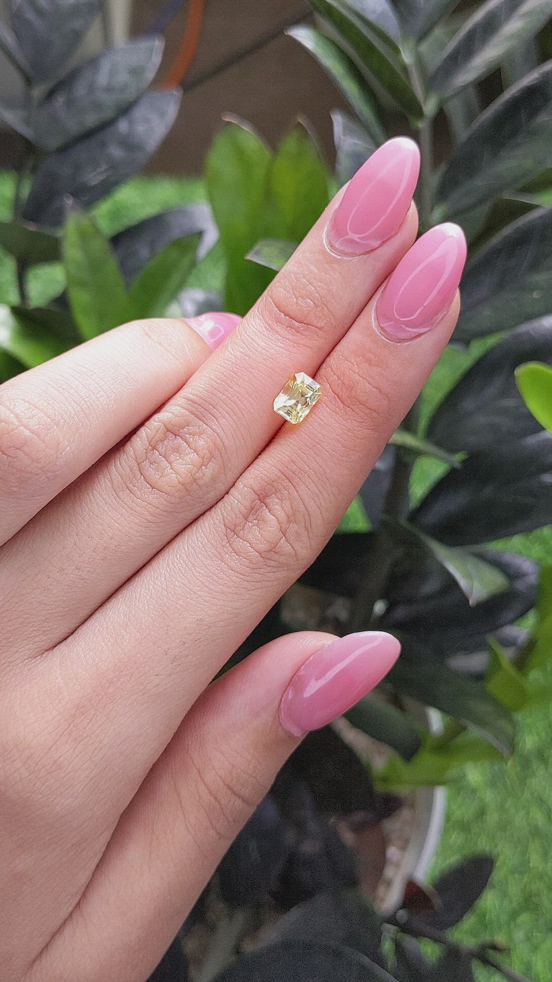 1.58 Ct. Yellow Sapphire from Ceylon (Sri Lanka) Size Video