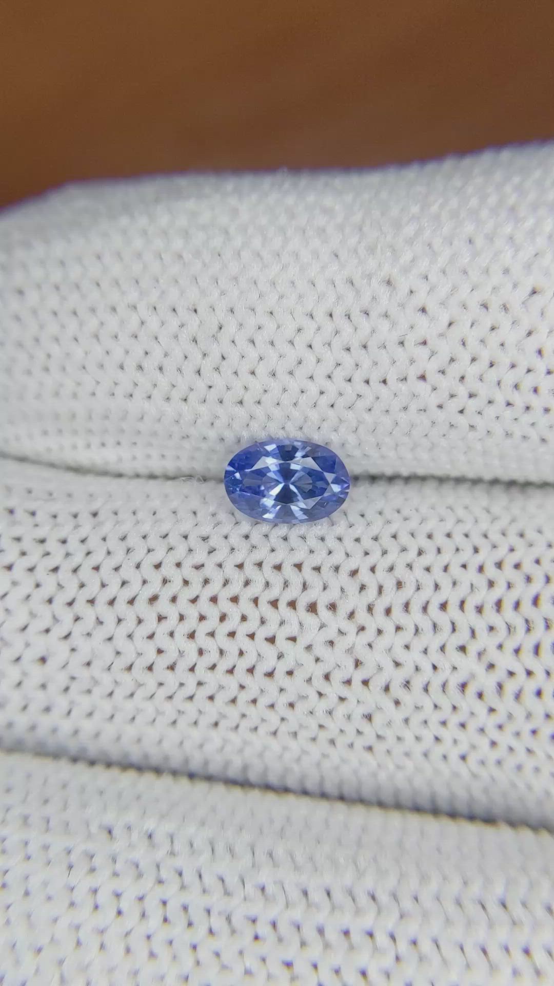 0.72 Ct. Blue Sapphire from Ceylon (Sri Lanka) Size Video