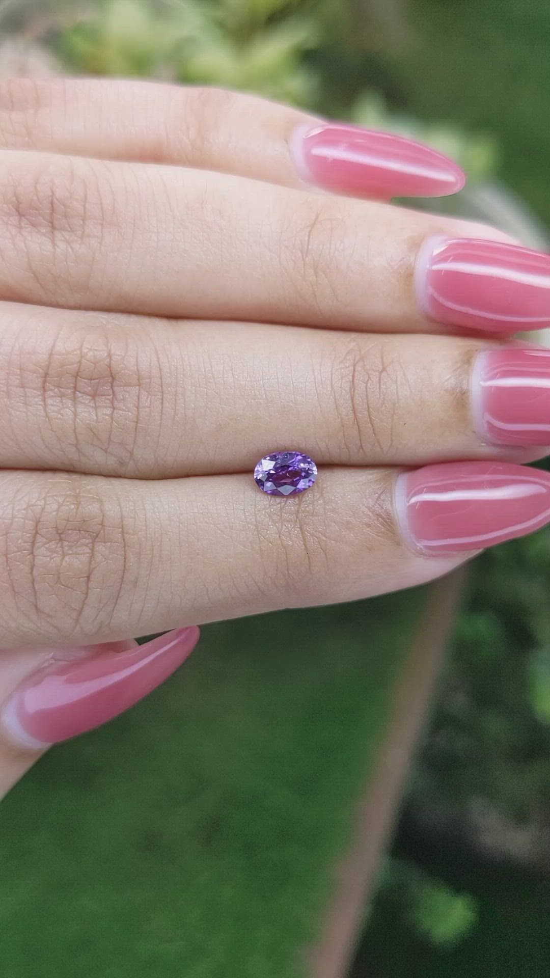 0.66 Ct. Color Change Sapphire from Ceylon (Sri Lanka) Size Video