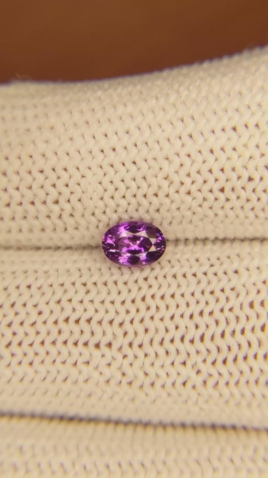 0.66 Ct. Color Change Sapphire from Ceylon (Sri Lanka) Size Video