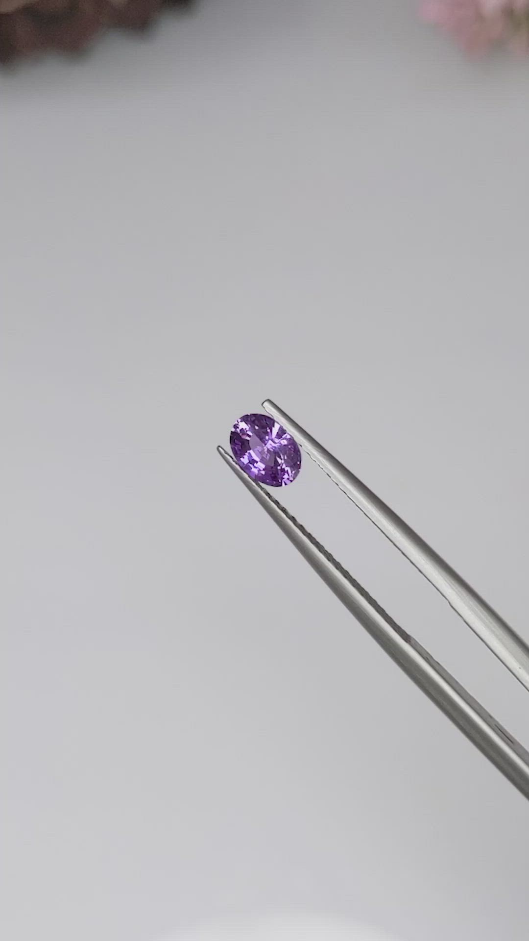 0.66 Ct. Color Change Sapphire from Ceylon (Sri Lanka) Size Video