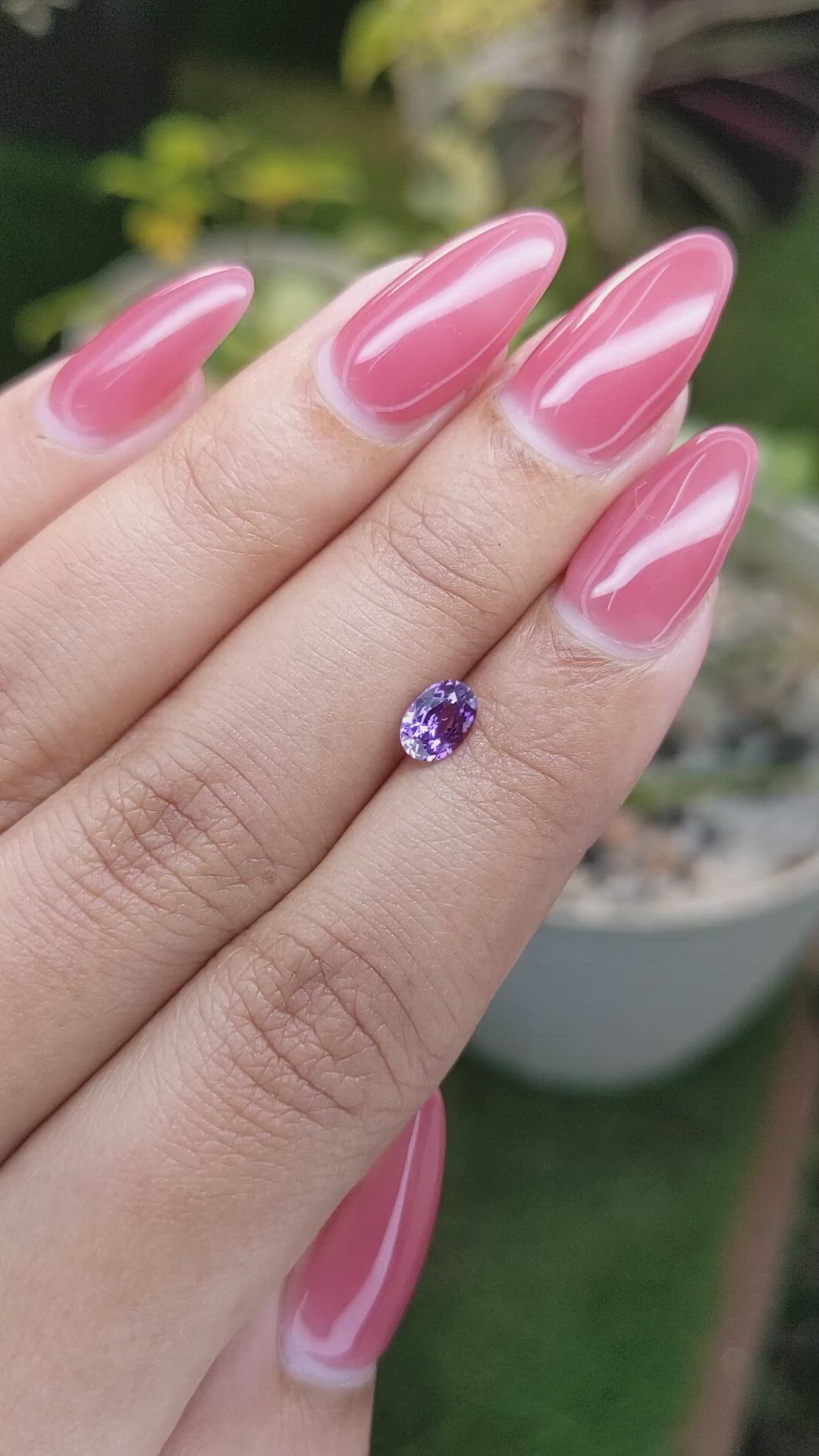 0.66 Ct. Color Change Sapphire from Ceylon (Sri Lanka) Size Video