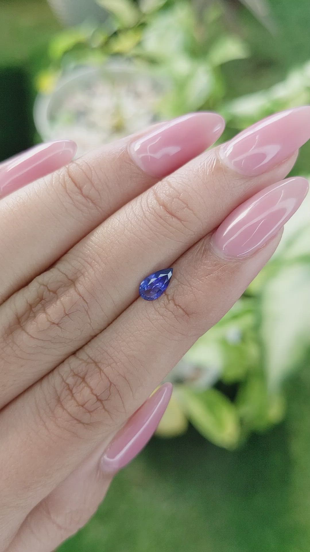 0.60 Ct. Blue Sapphire from Ceylon (Sri Lanka) Size Video
