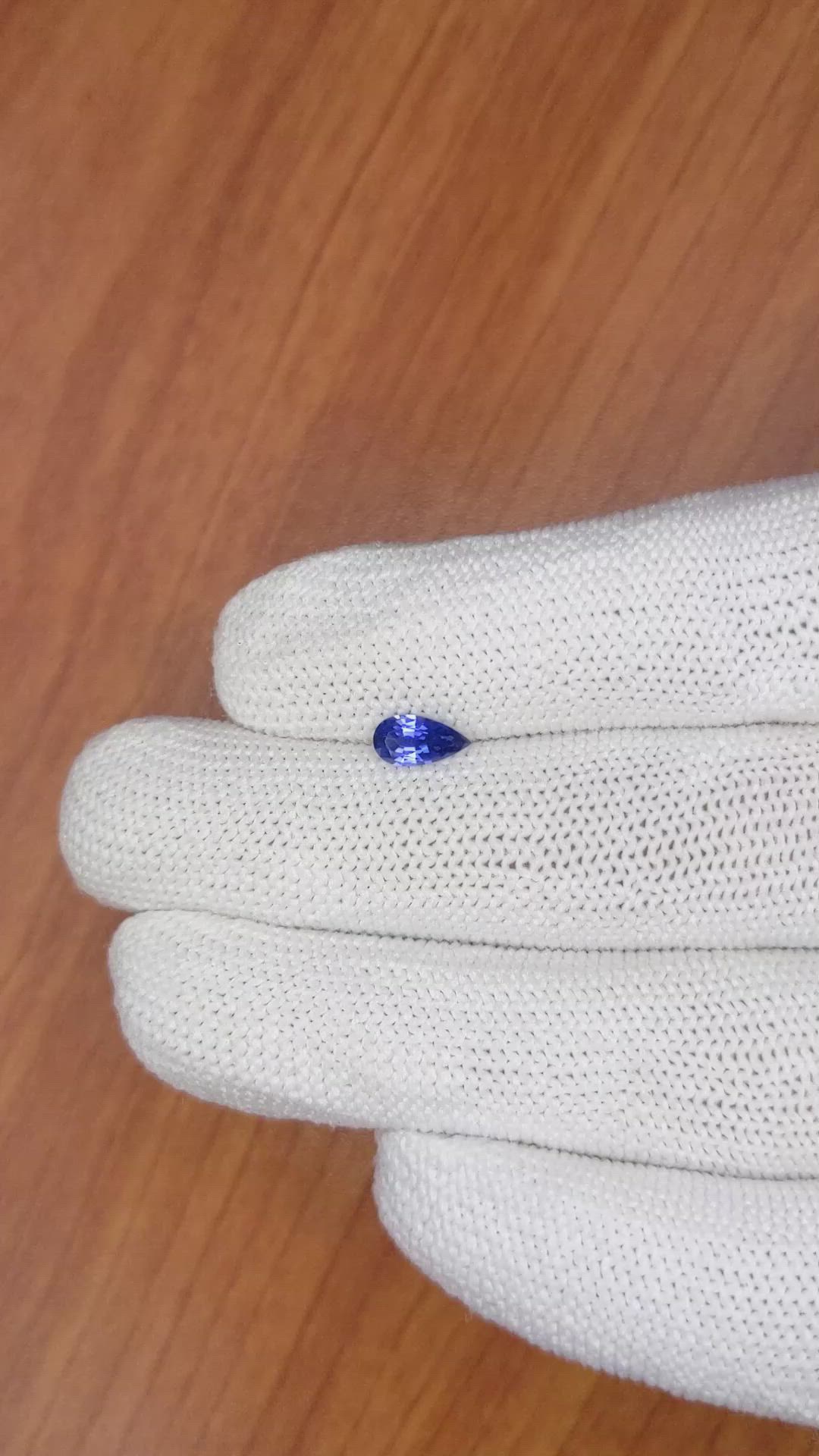 0.60 Ct. Blue Sapphire from Ceylon (Sri Lanka) Size Video