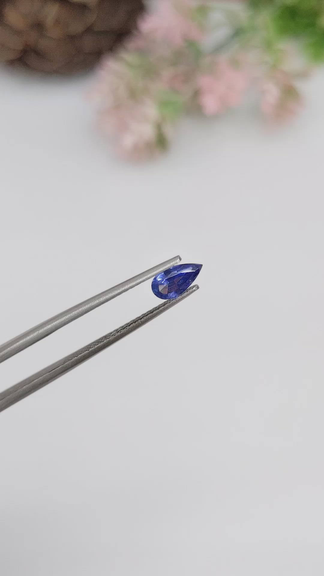 0.60 Ct. Blue Sapphire from Ceylon (Sri Lanka) Size Video