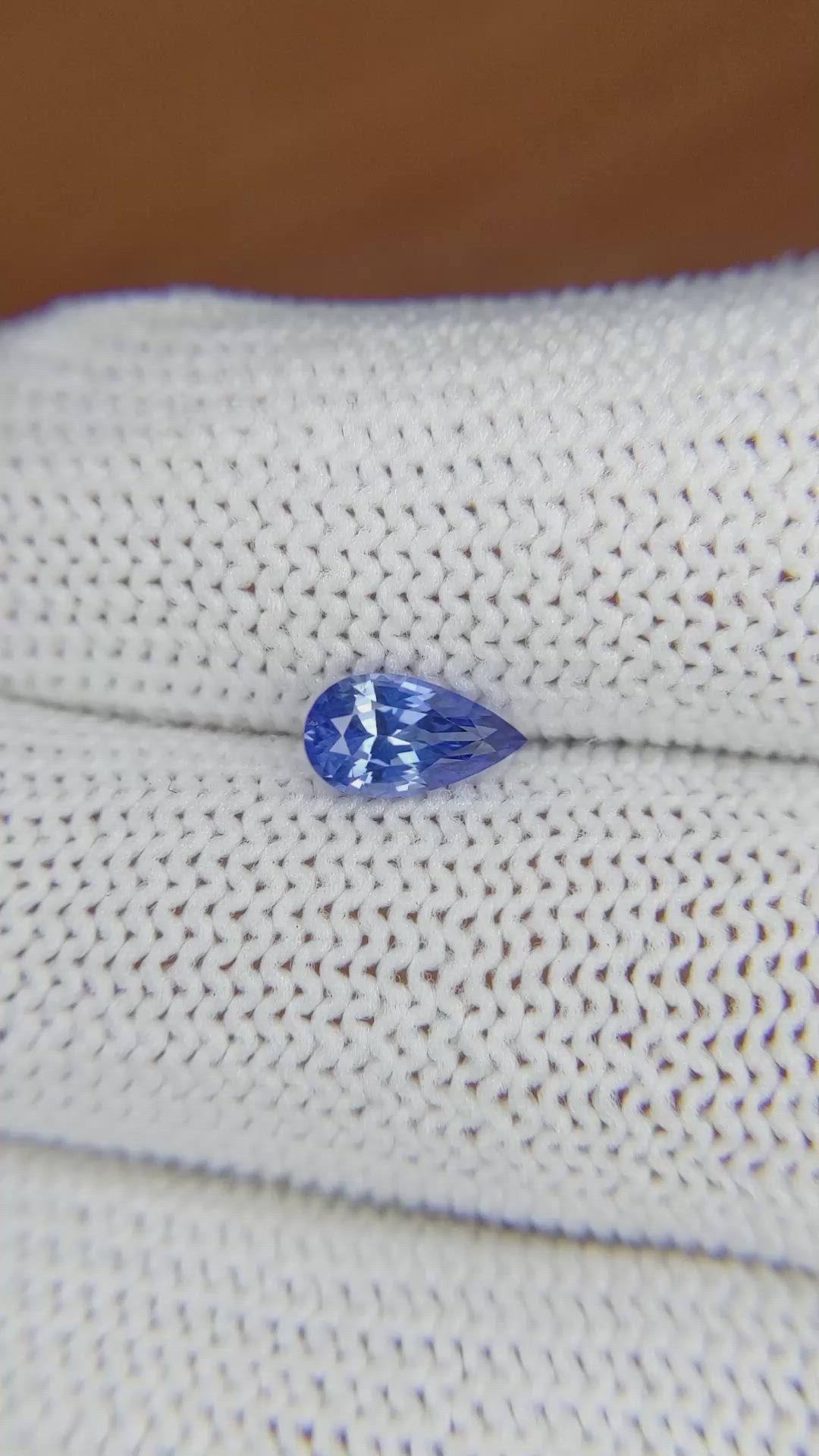 0.91 Ct. Blue Sapphire from Ceylon (Sri Lanka) Size Video