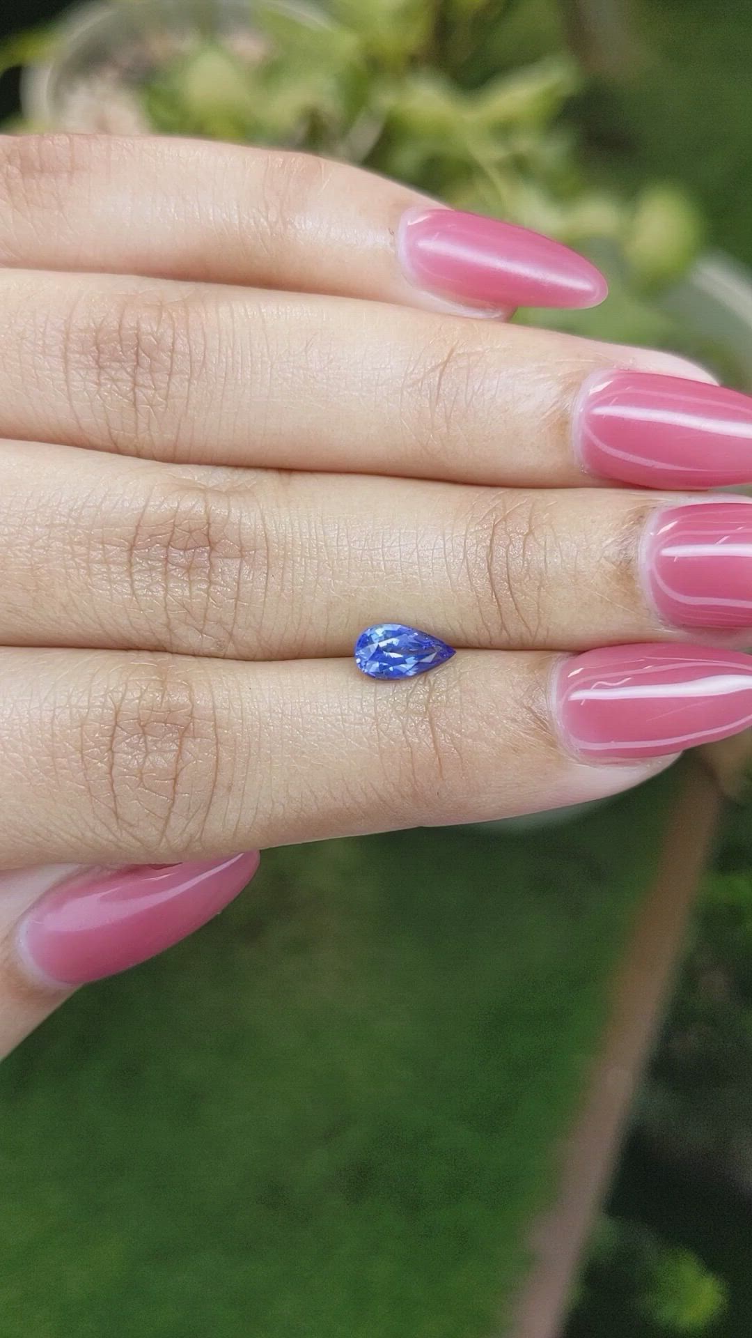 0.91 Ct. Blue Sapphire from Ceylon (Sri Lanka) Size Video