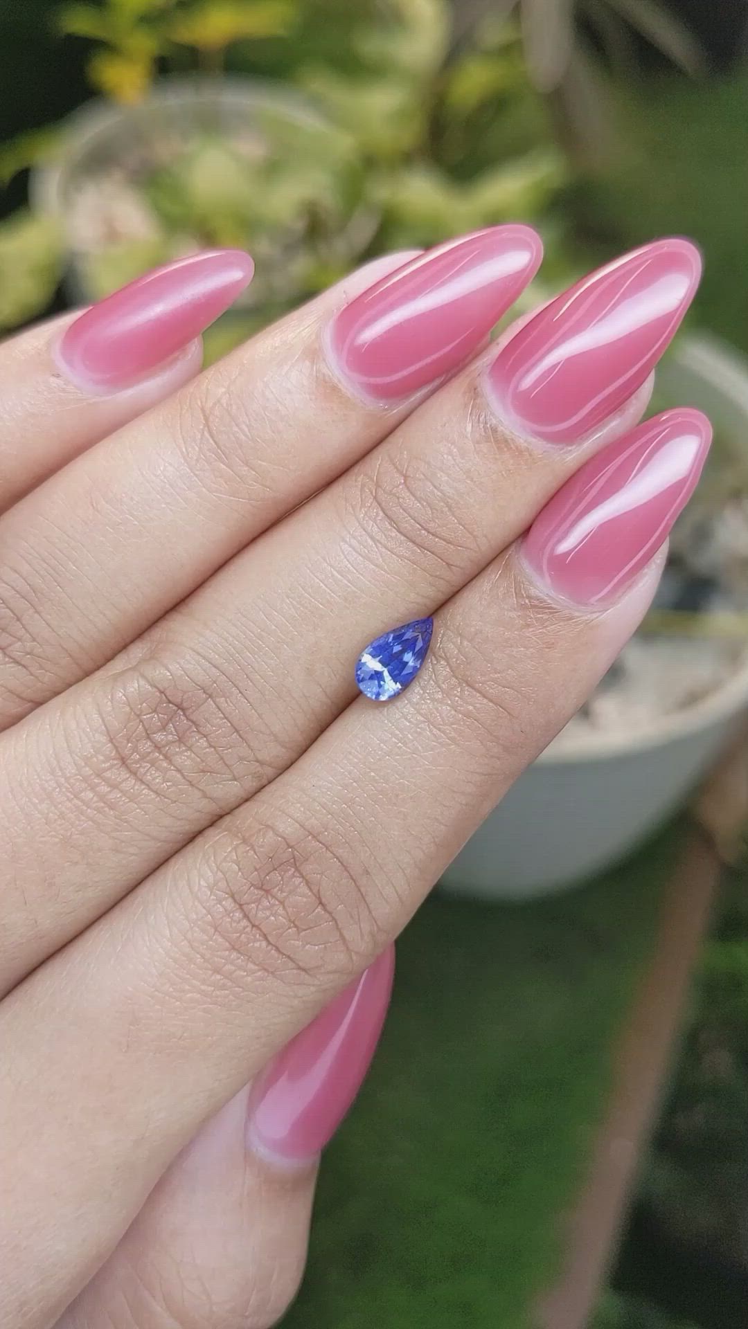 0.91 Ct. Blue Sapphire from Ceylon (Sri Lanka) Size Video