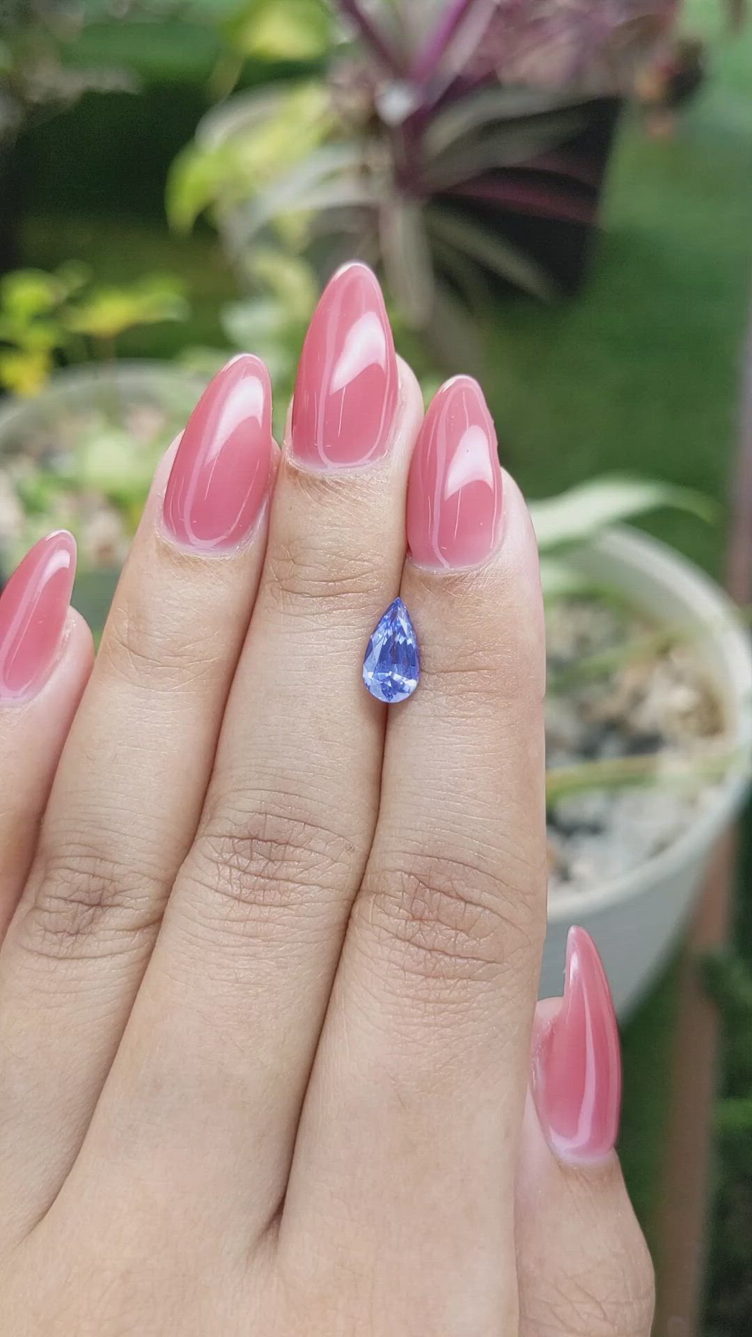 1.42 Ct. Blue Sapphire from Ceylon (Sri Lanka) Size Video