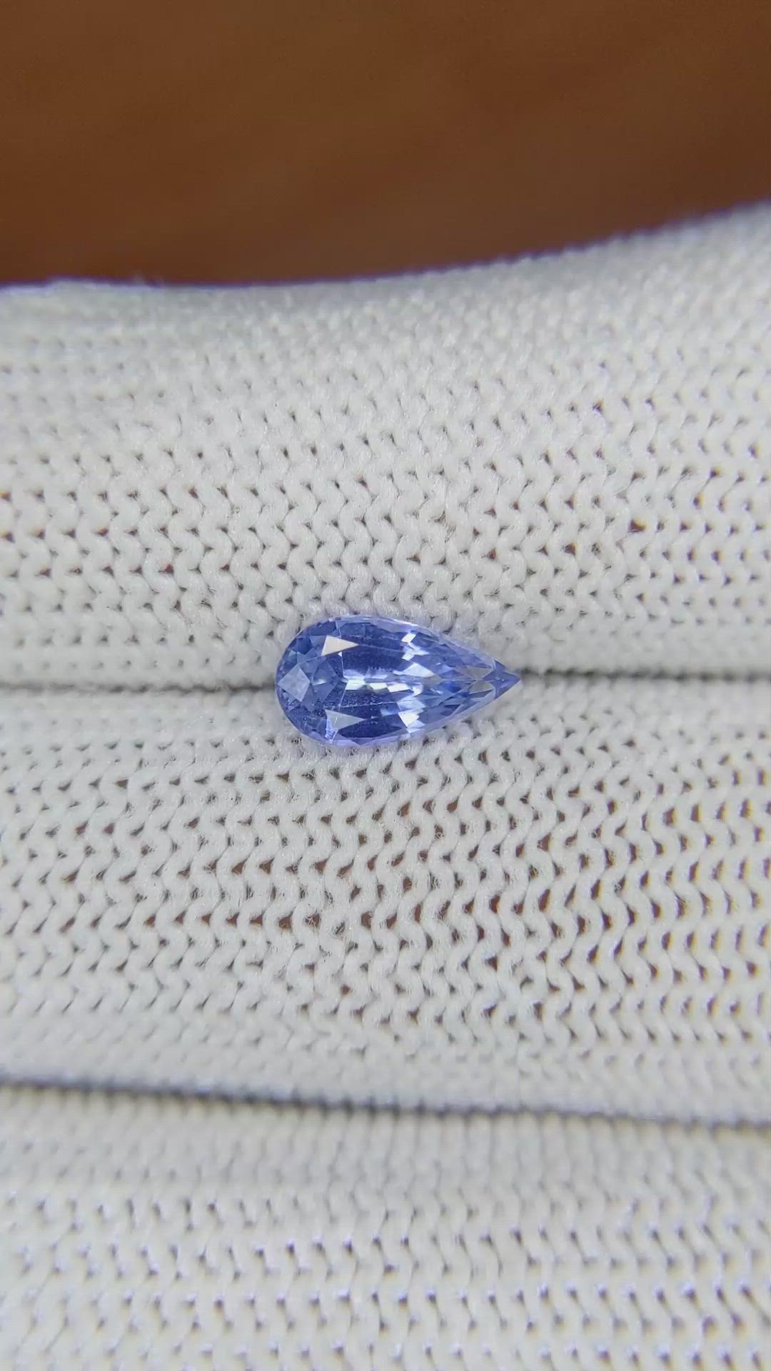 1.42 Ct. Blue Sapphire from Ceylon (Sri Lanka) Size Video
