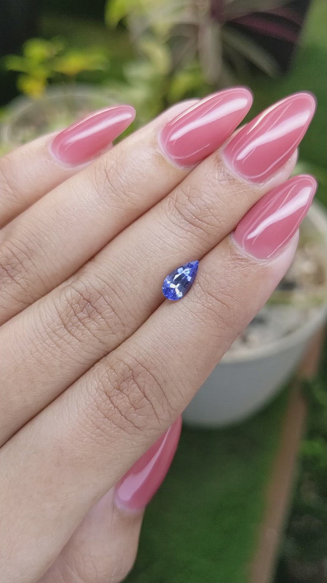 1.01 Ct. Blue Sapphire from Ceylon (Sri Lanka) Size Video