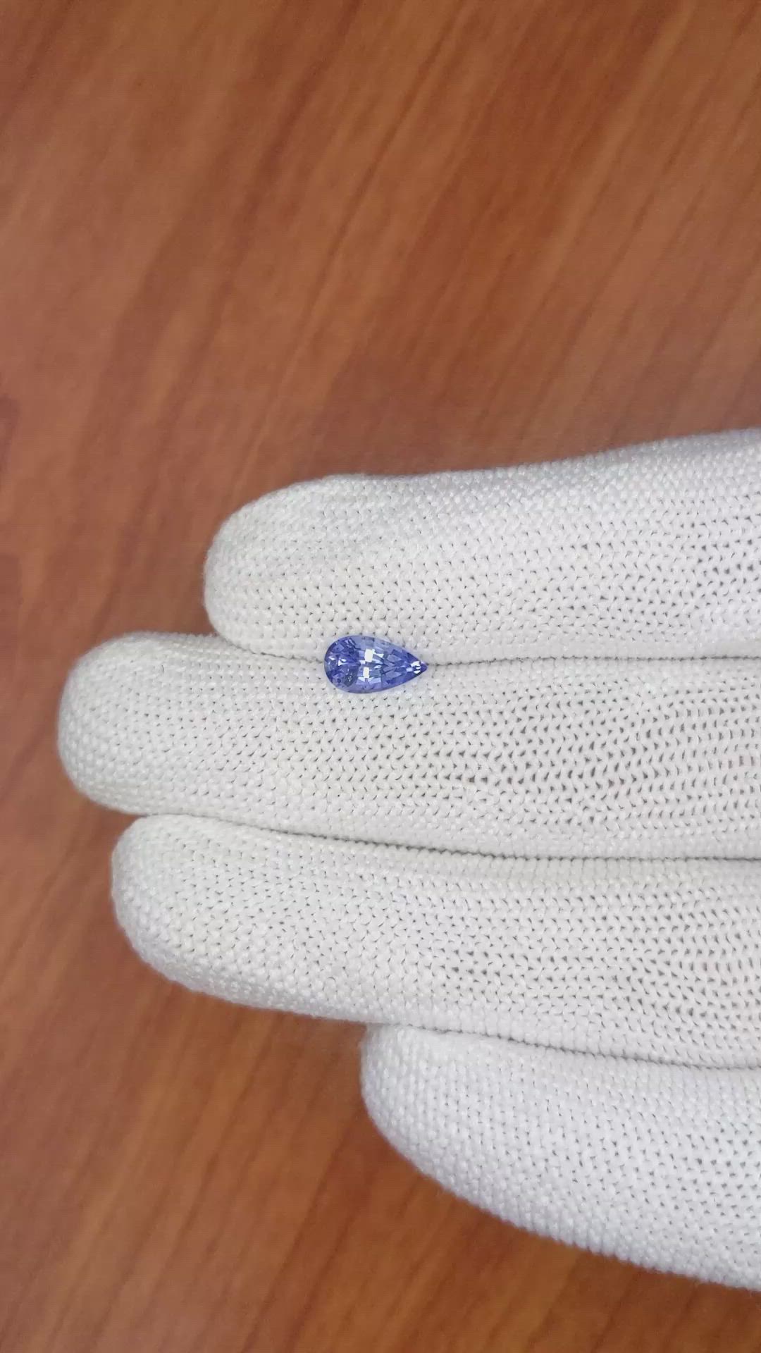 1.09 Ct. Blue Sapphire from Ceylon (Sri Lanka) Size Video