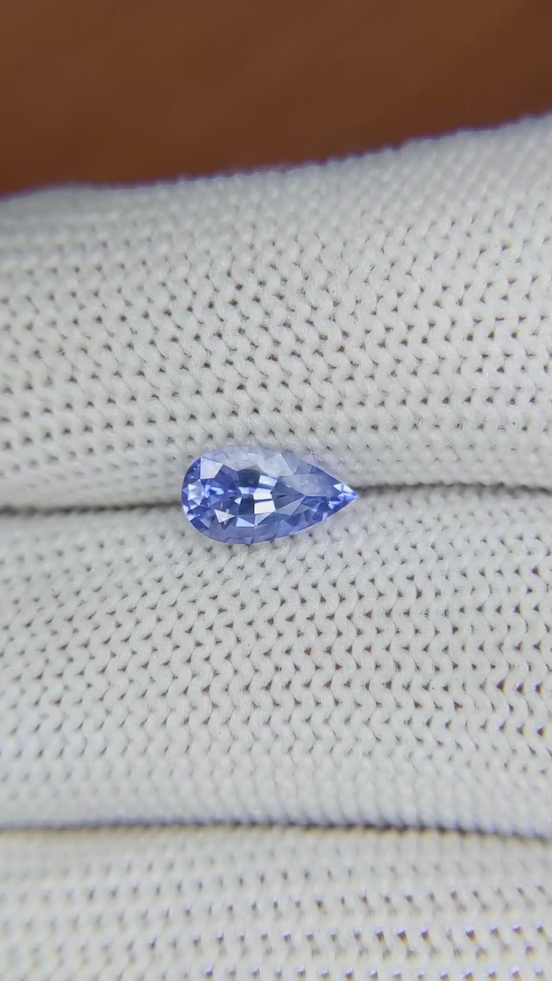1.09 Ct. Blue Sapphire from Ceylon (Sri Lanka) Size Video