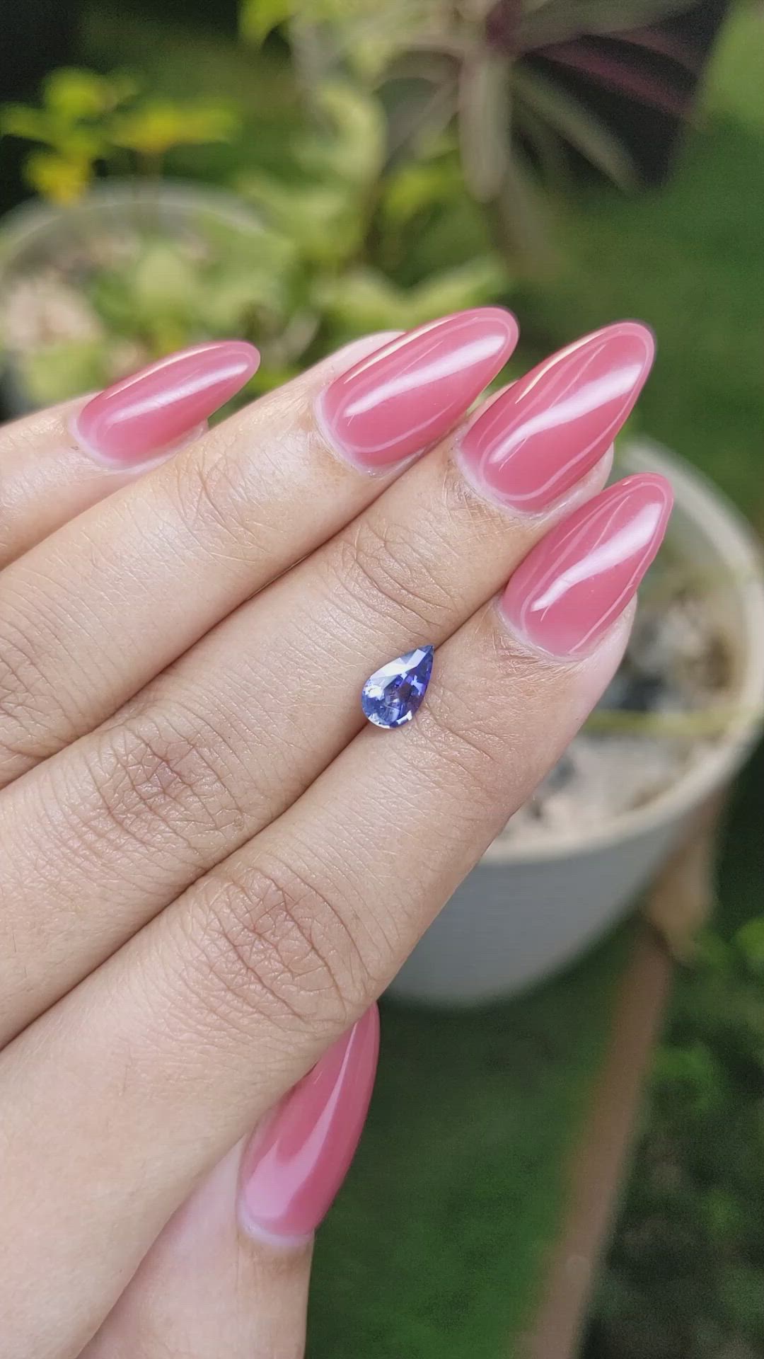 0.79 Ct. Blue Sapphire from Ceylon (Sri Lanka) Size Video