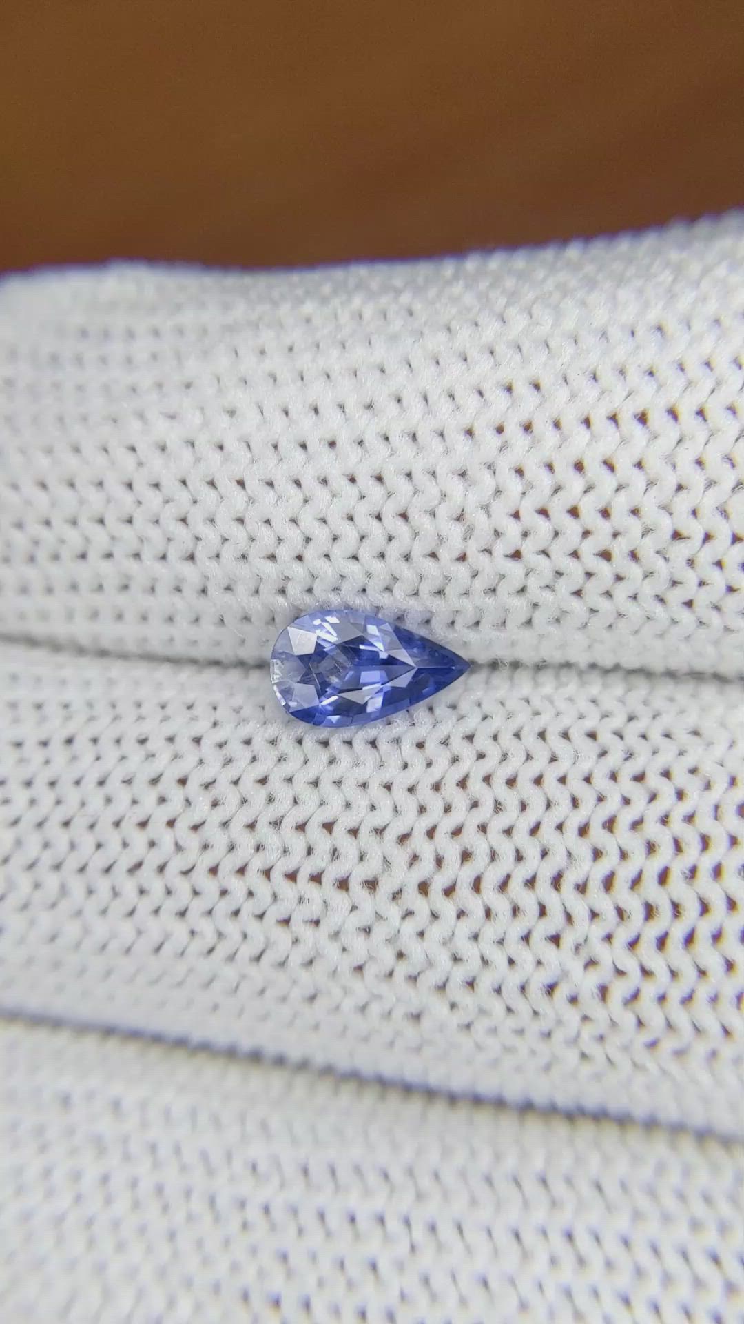 0.79 Ct. Blue Sapphire from Ceylon (Sri Lanka) Size Video
