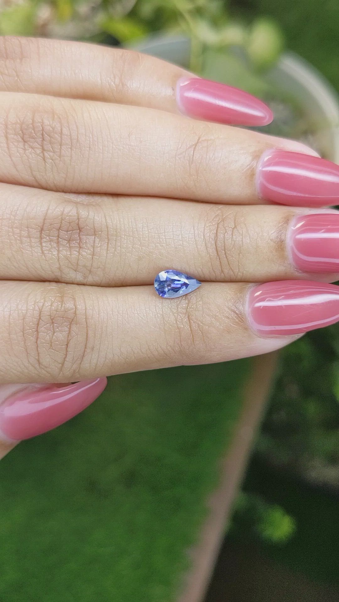 0.79 Ct. Blue Sapphire from Ceylon (Sri Lanka) Size Video