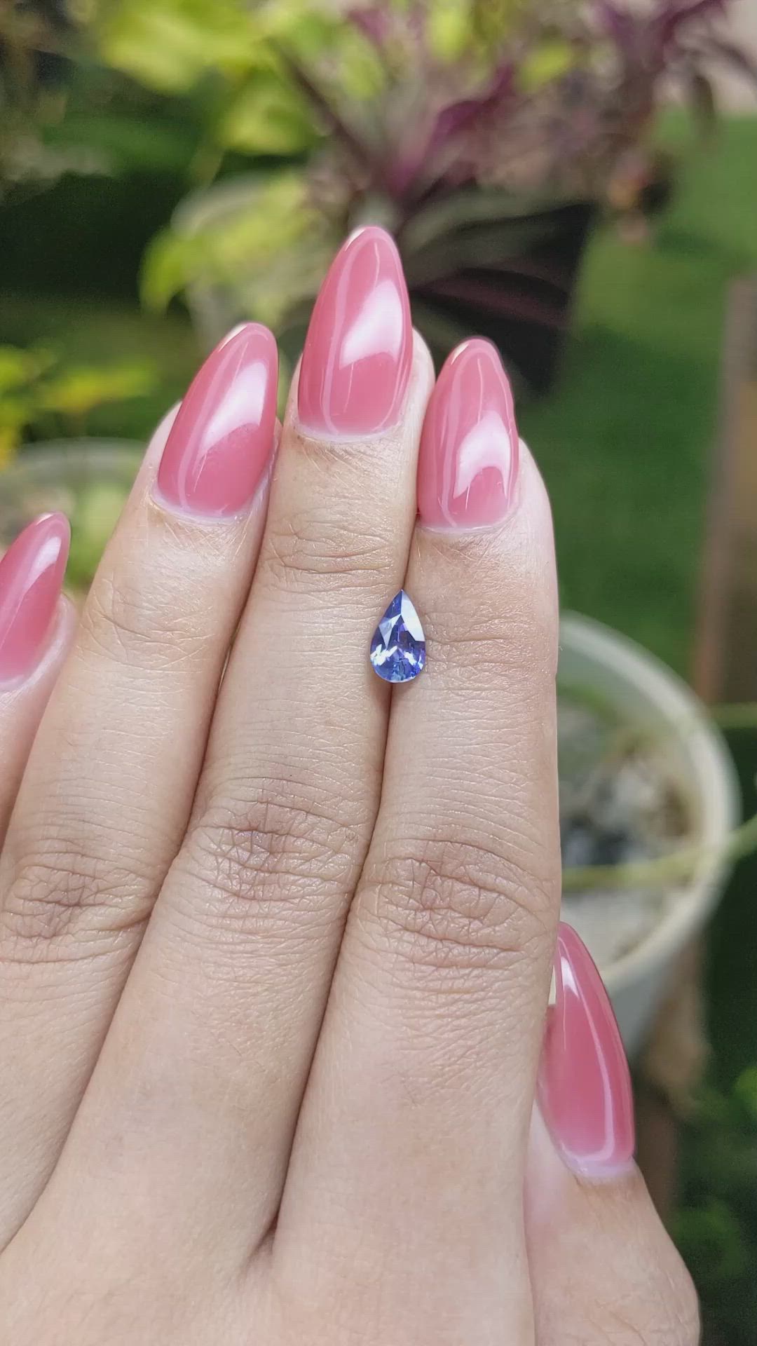 0.79 Ct. Blue Sapphire from Ceylon (Sri Lanka) Size Video