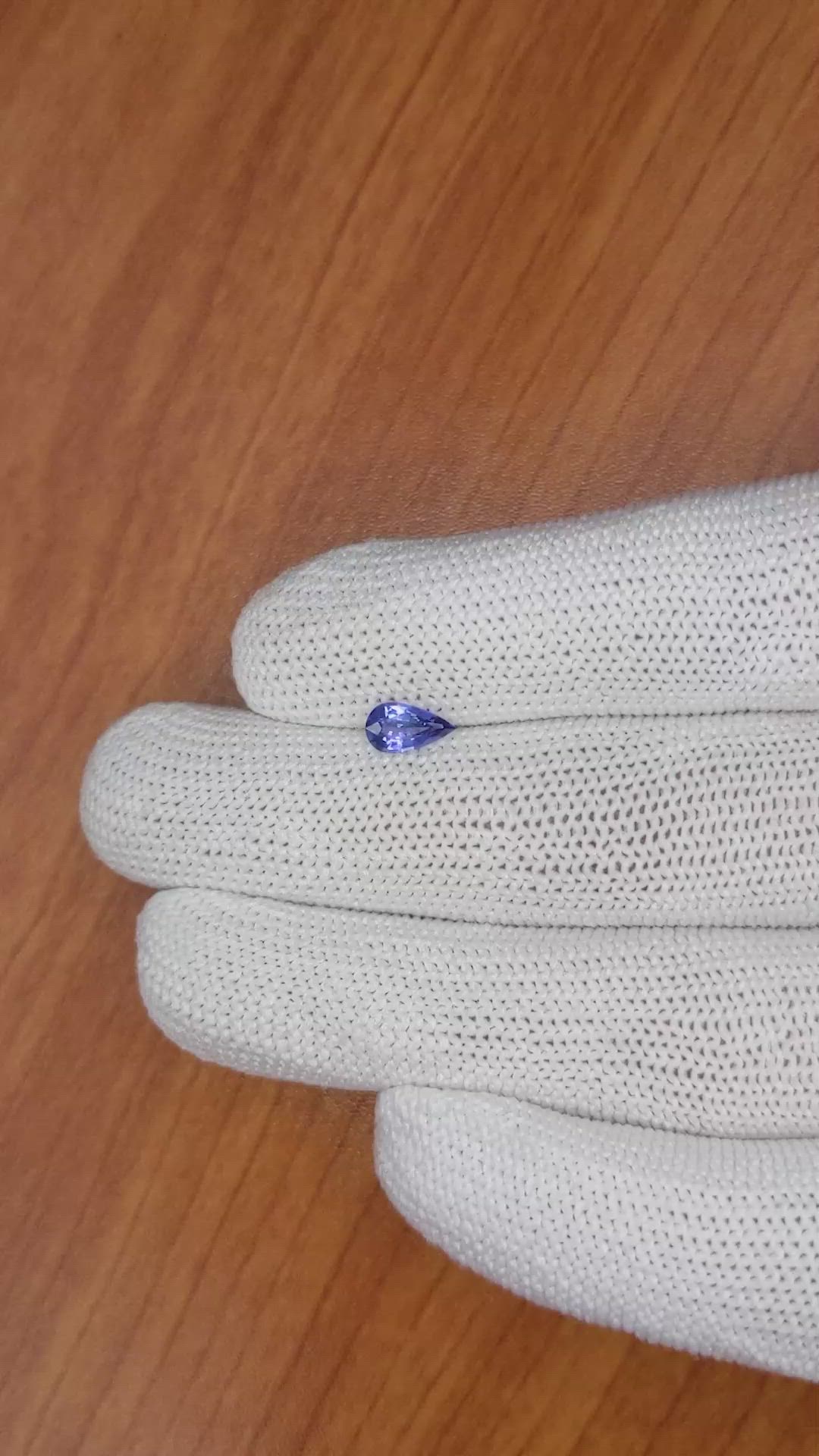 0.57 Ct. Blue Sapphire from Ceylon (Sri Lanka) Size Video