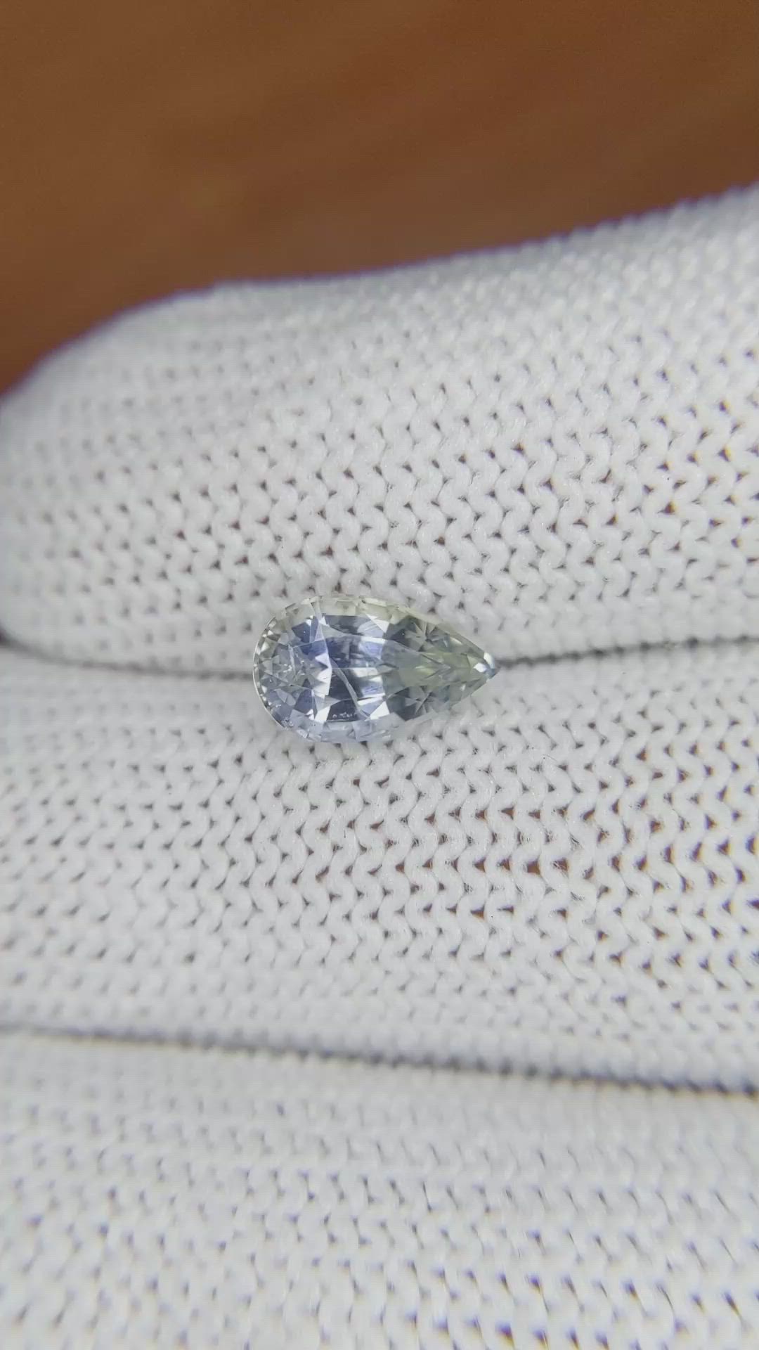 1.91 Ct. Bi Color / Parti Sapphire from Ceylon (Sri Lanka) Size Video