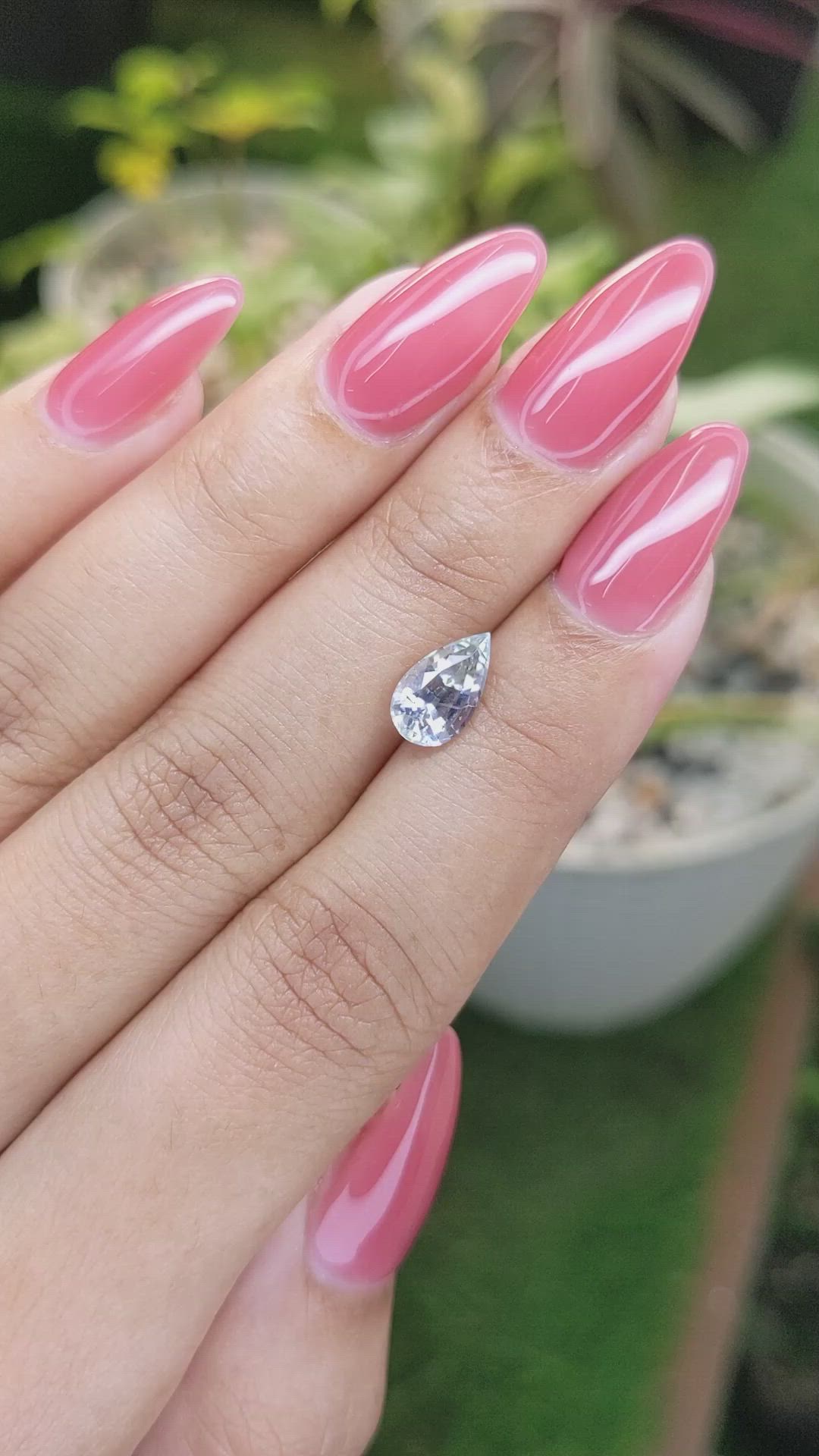 1.91 Ct. Bi Color / Parti Sapphire from Ceylon (Sri Lanka) Size Video