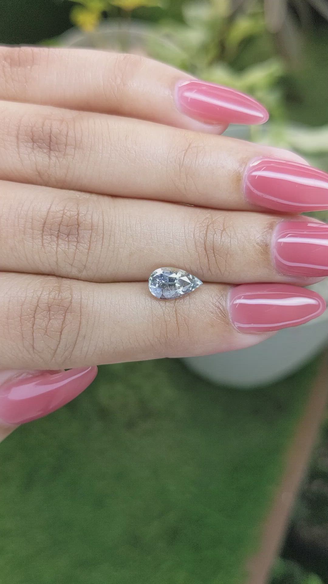 1.91 Ct. Bi Color / Parti Sapphire from Ceylon (Sri Lanka) Size Video