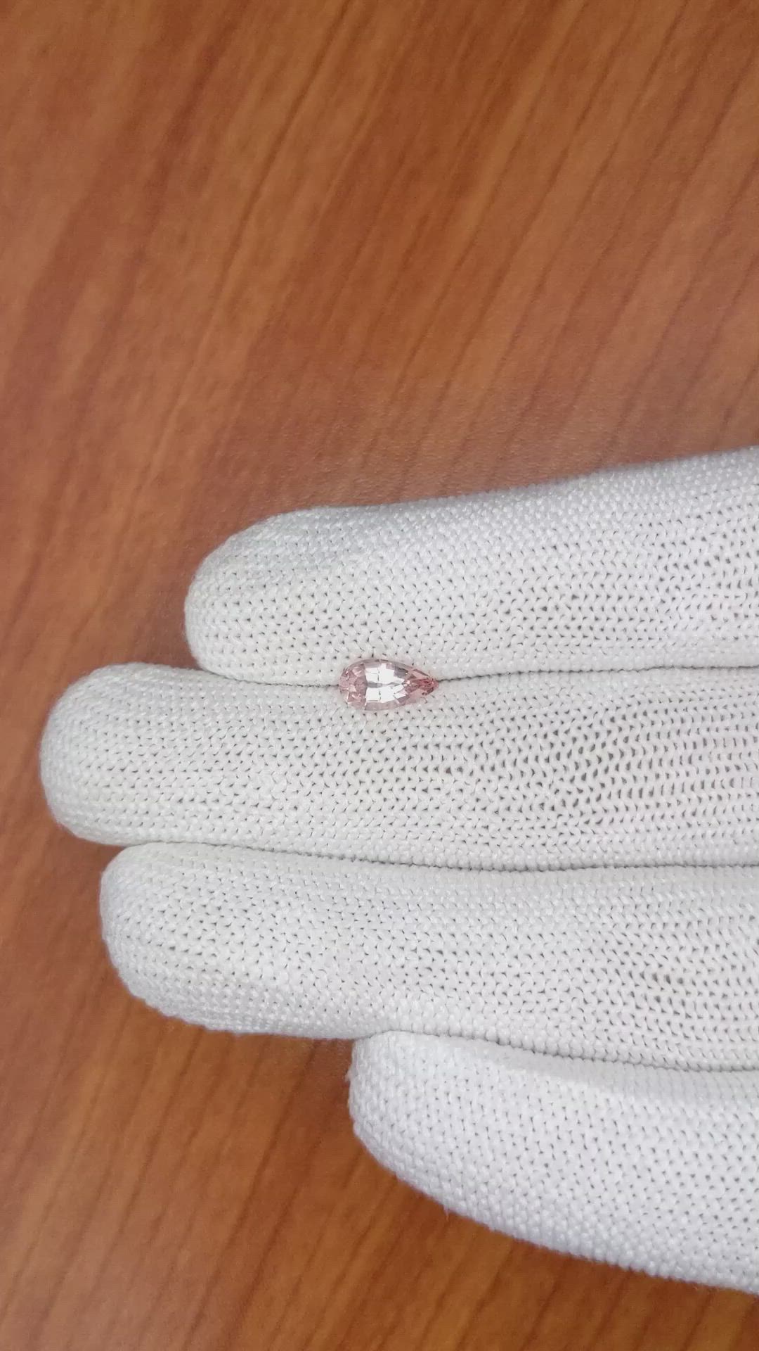 0.97 Ct. Pink Sapphire from Ceylon (Sri Lanka) Size Video