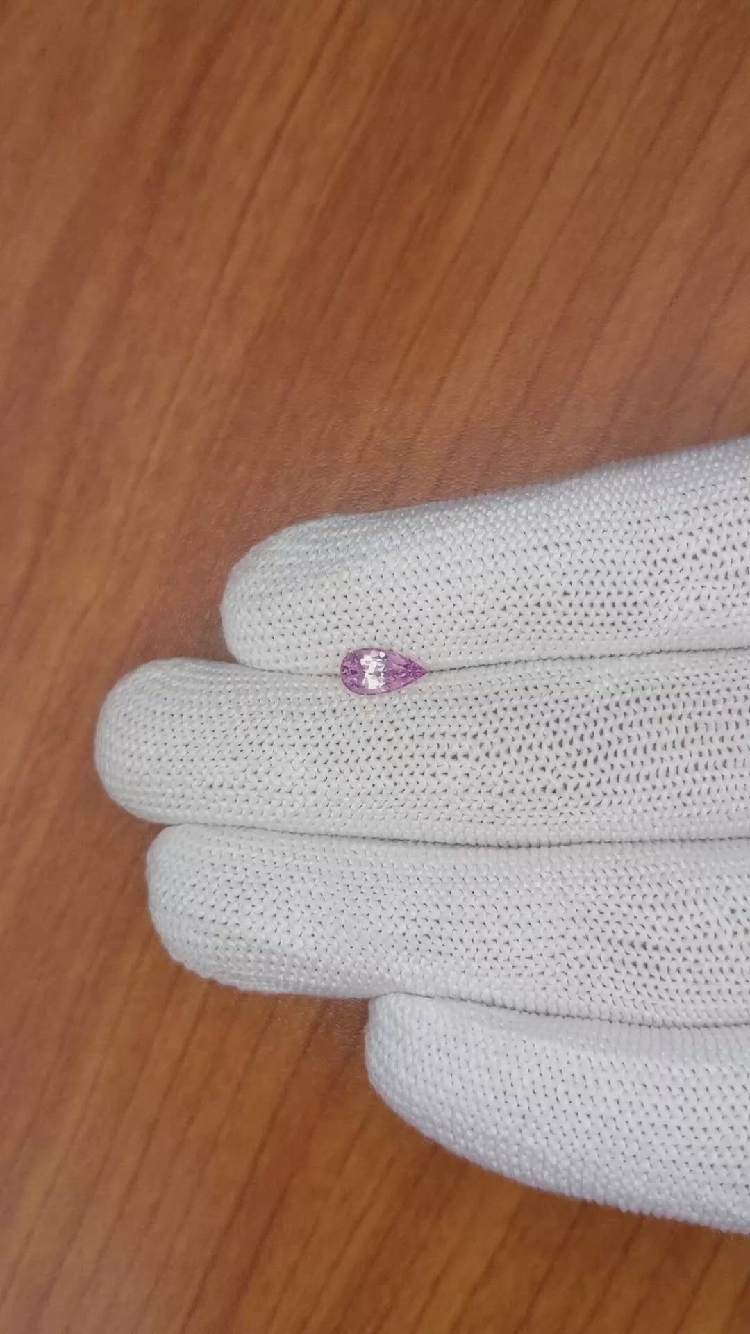 0.85 Ct. Pink Sapphire from Ceylon (Sri Lanka) Size Video
