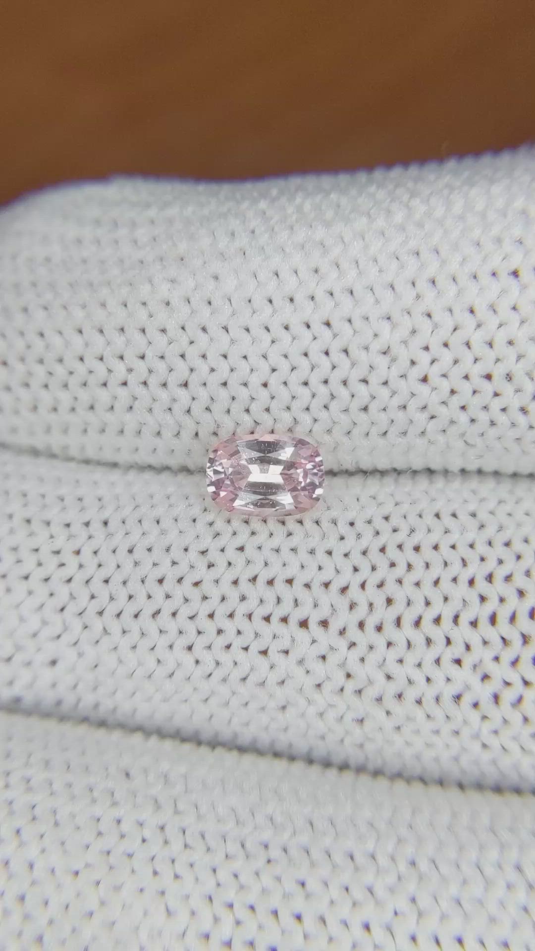 0.76 Ct. Pink Sapphire from Ceylon (Sri Lanka) Size Video