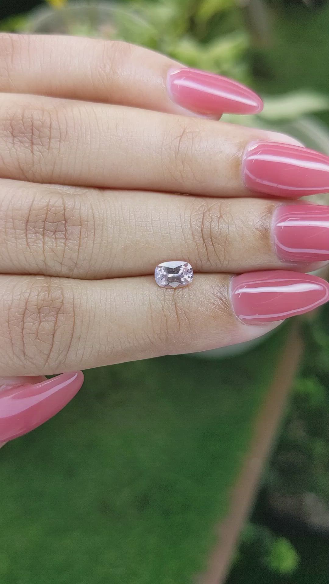 0.76 Ct. Pink Sapphire from Ceylon (Sri Lanka) Size Video