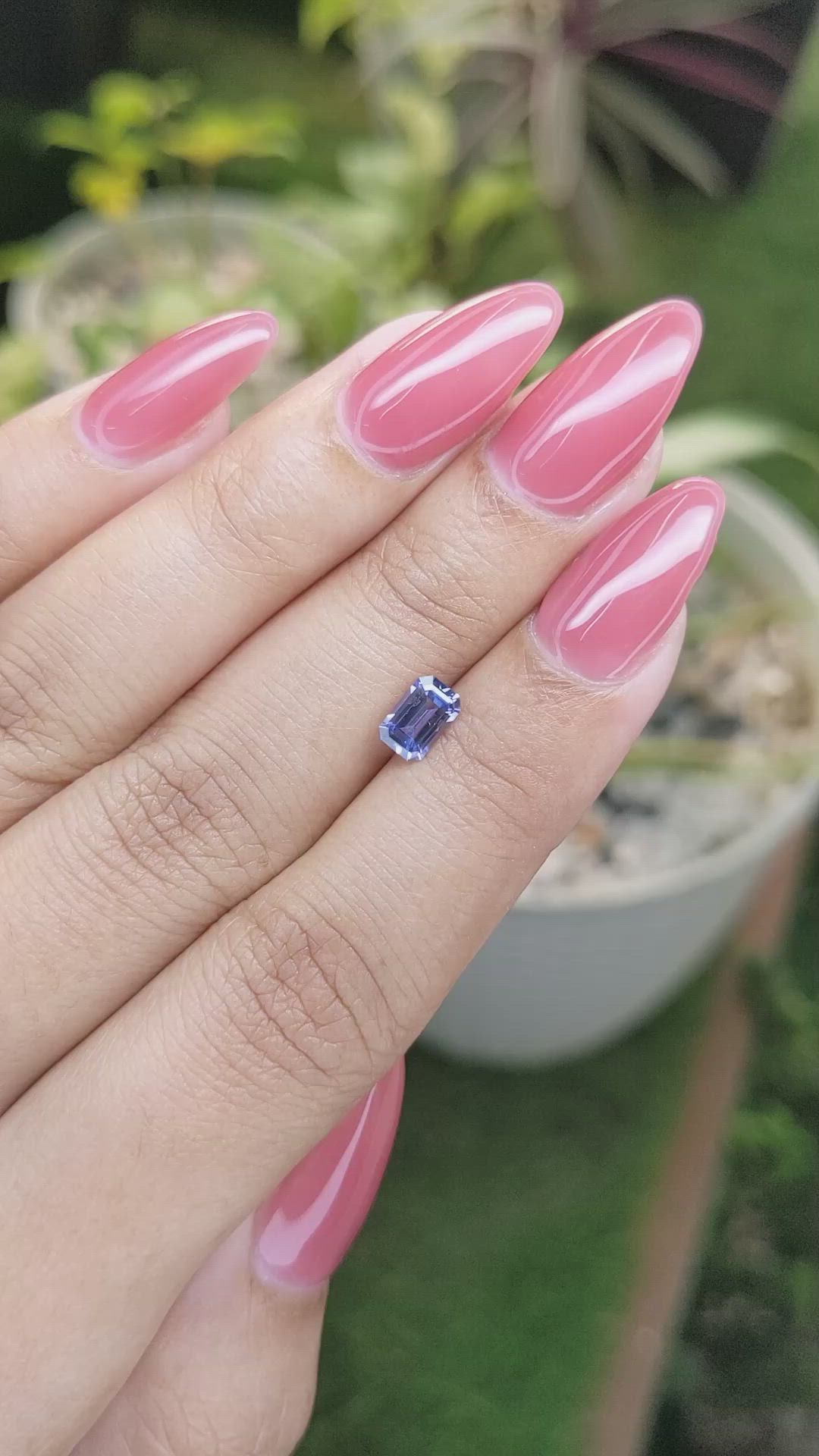 0.74 Ct. Blue Sapphire from Ceylon (Sri Lanka) Size Video