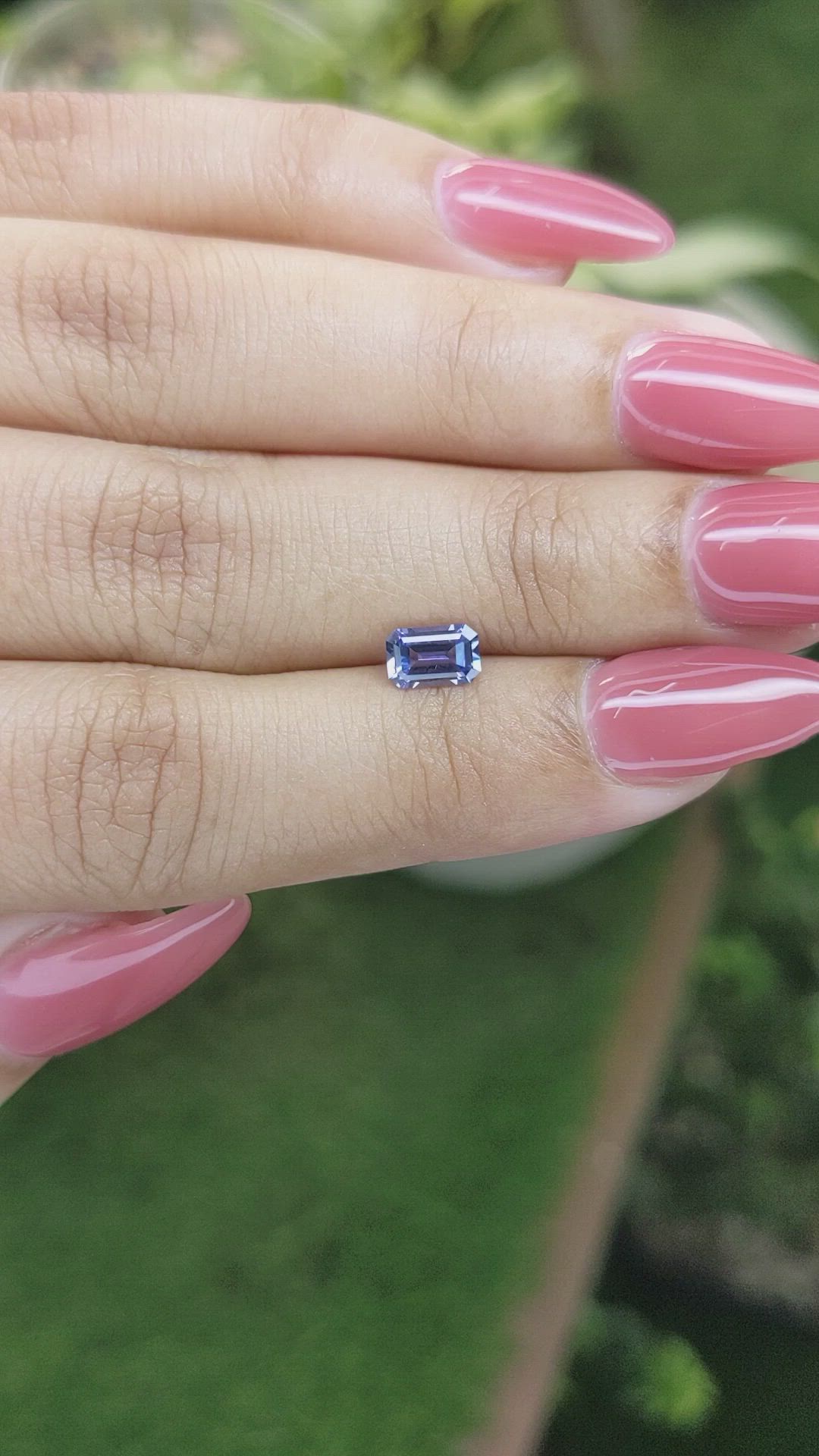 0.74 Ct. Blue Sapphire from Ceylon (Sri Lanka) Size Video