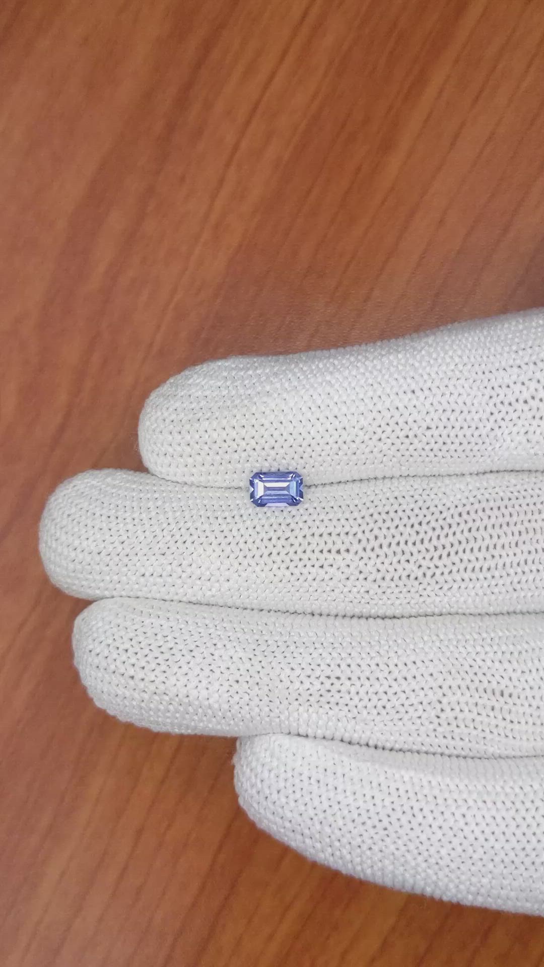 0.74 Ct. Blue Sapphire from Ceylon (Sri Lanka) Size Video