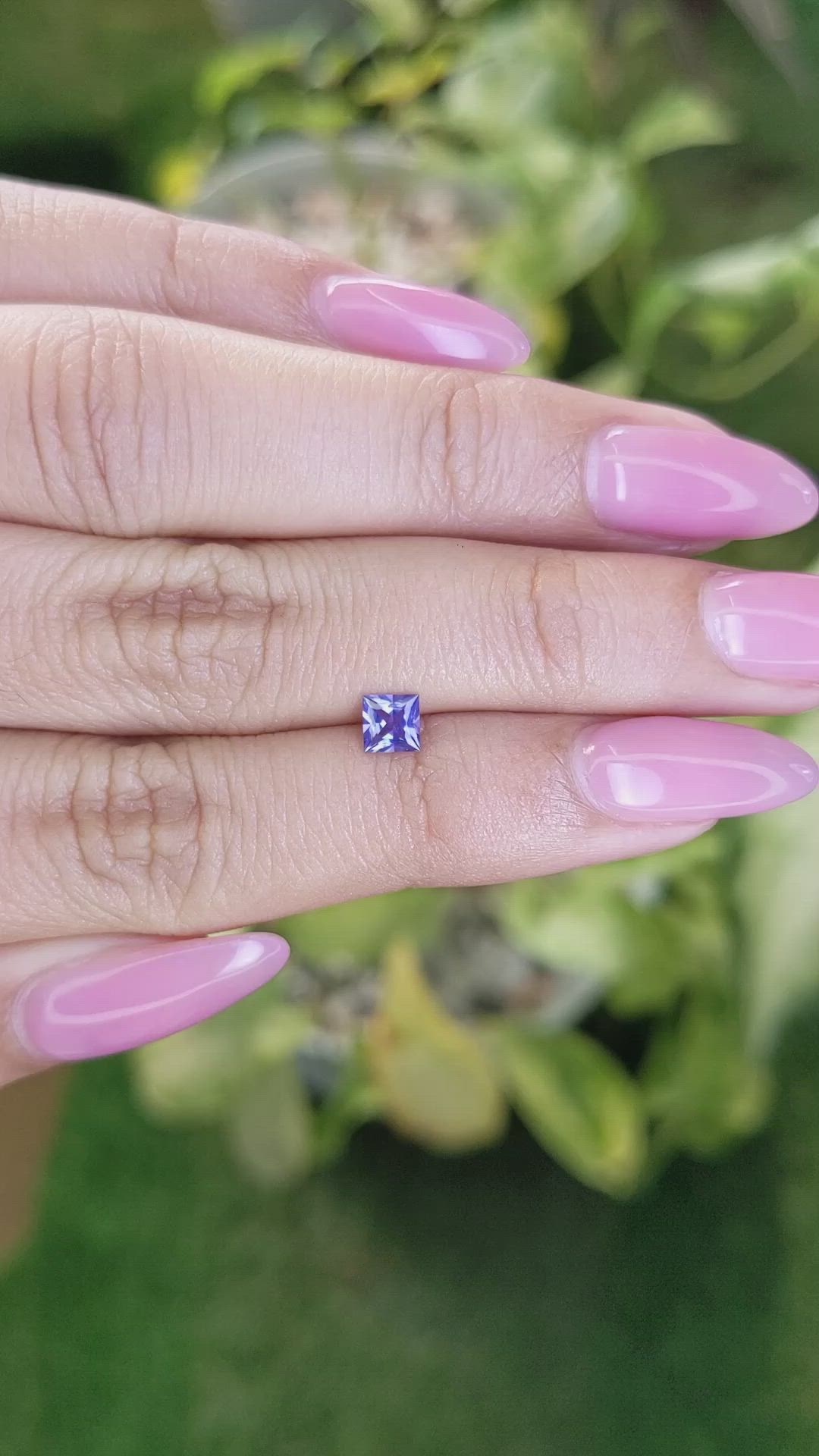 0.41 Ct. Blue Sapphire from Ceylon (Sri Lanka) Size Video