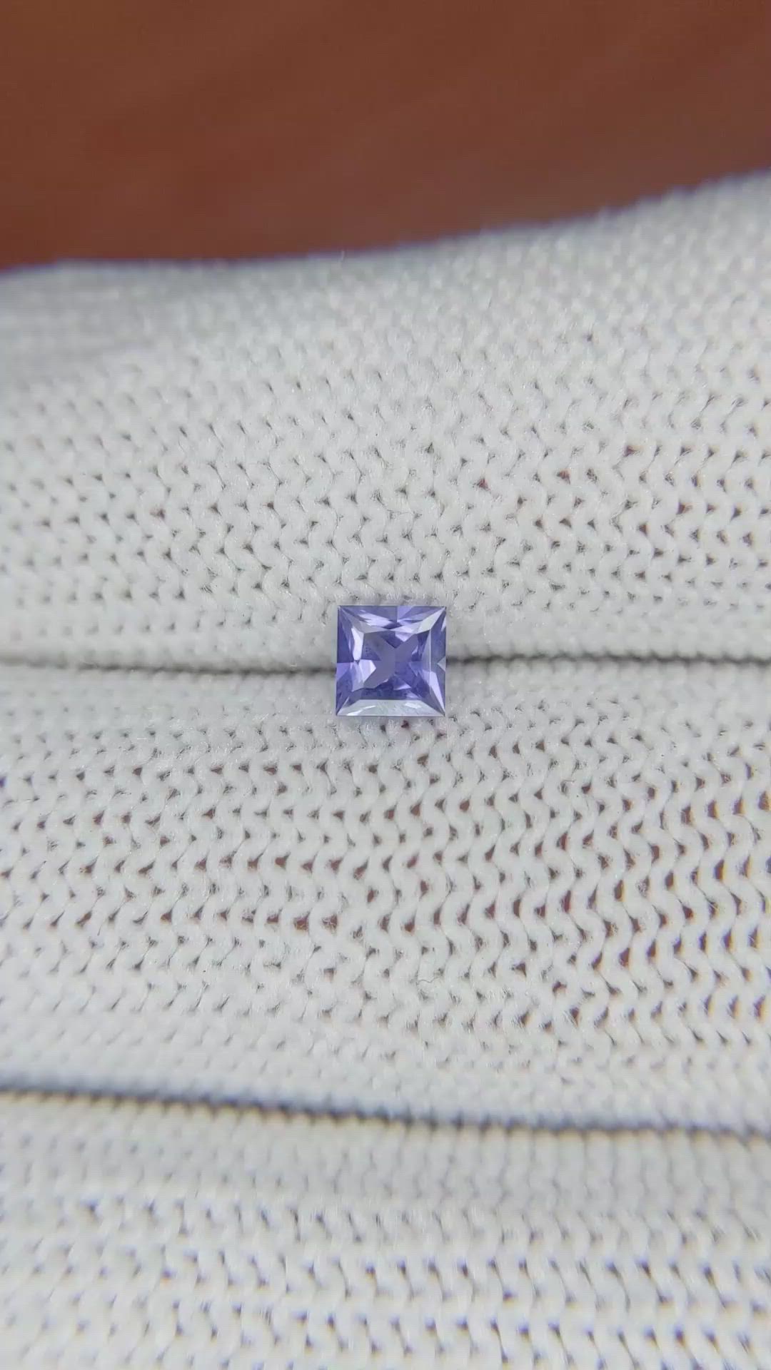 0.41 Ct. Blue Sapphire from Ceylon (Sri Lanka) Size Video