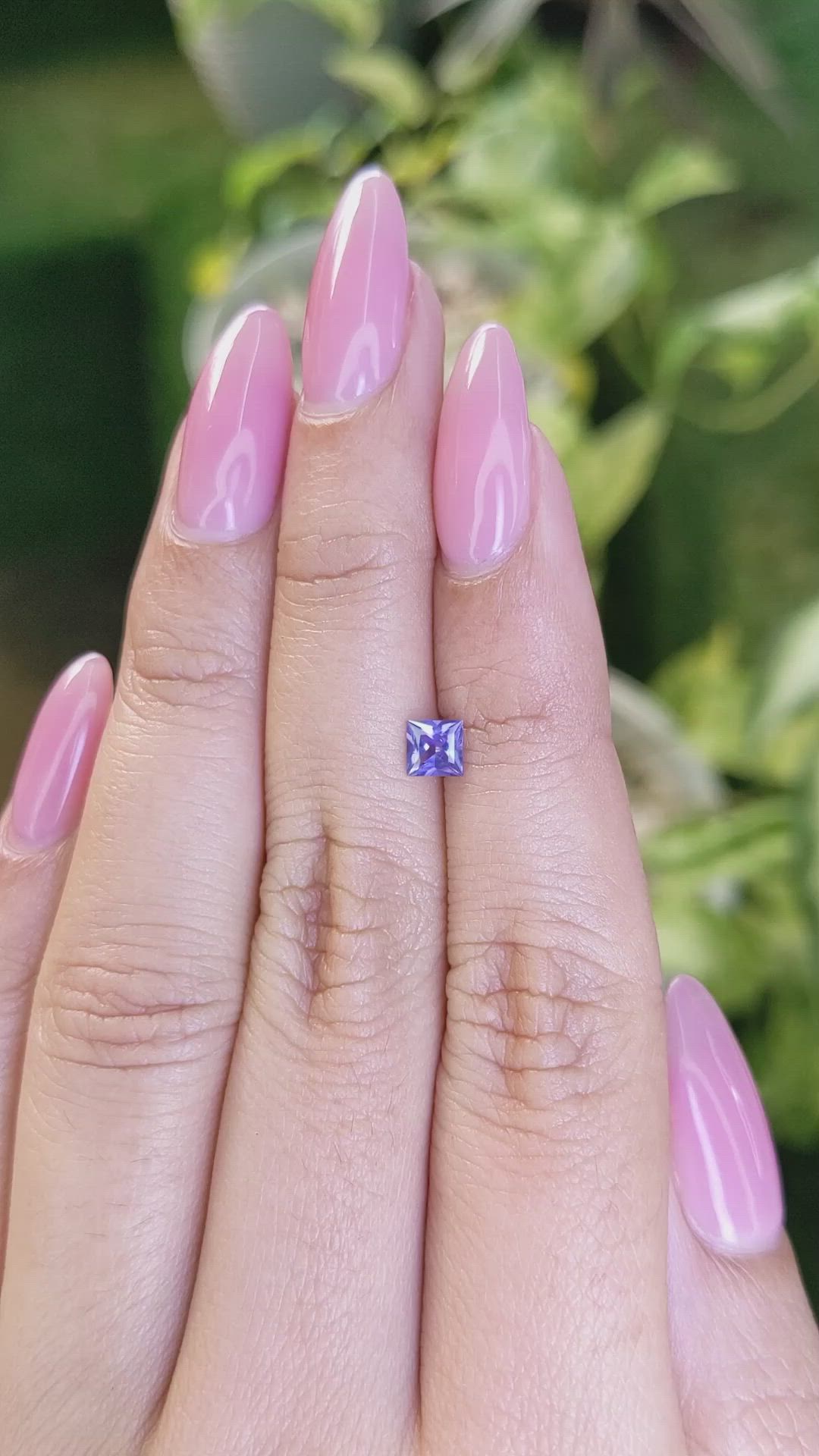 0.41 Ct. Blue Sapphire from Ceylon (Sri Lanka) Size Video