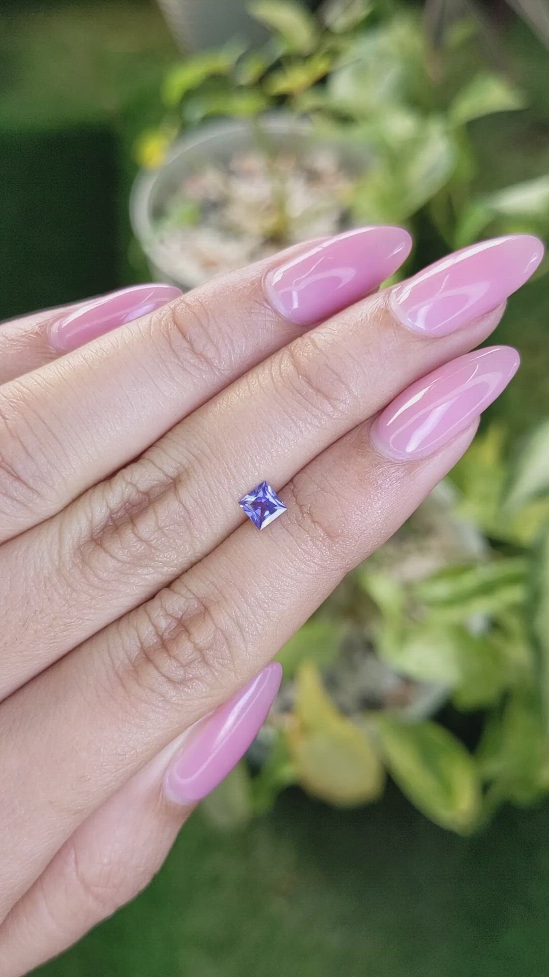 0.41 Ct. Blue Sapphire from Ceylon (Sri Lanka) Size Video