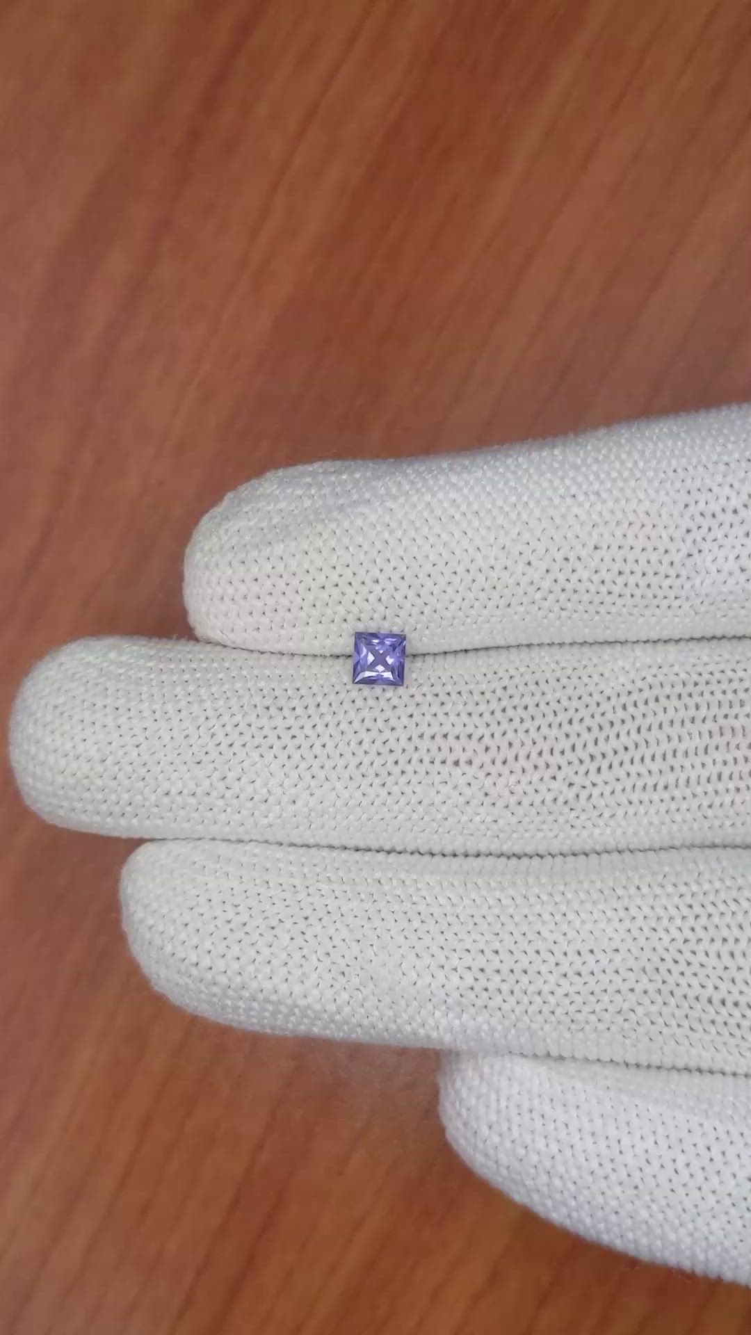 0.41 Ct. Blue Sapphire from Ceylon (Sri Lanka) Size Video