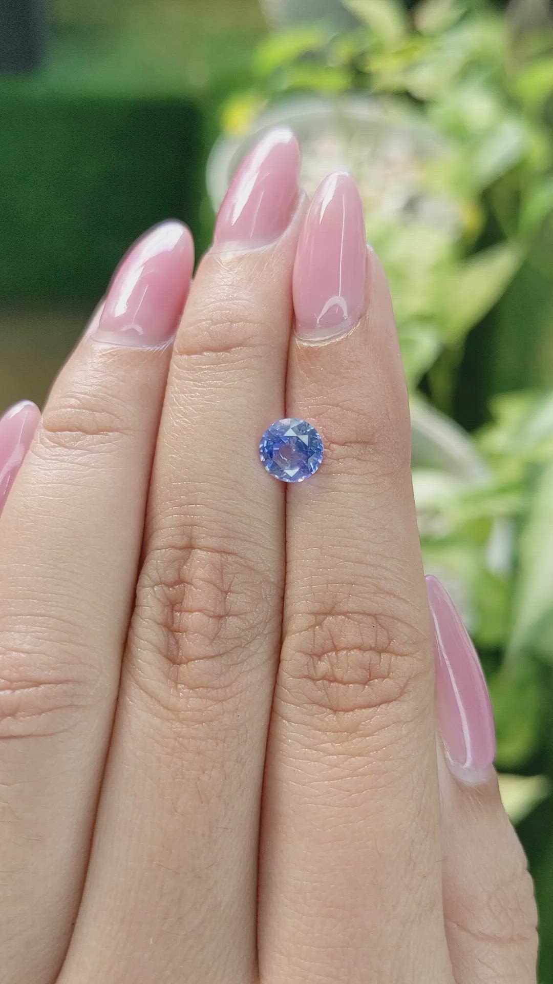 1.35 Ct. Blue Sapphire from Ceylon (Sri Lanka) Size Video