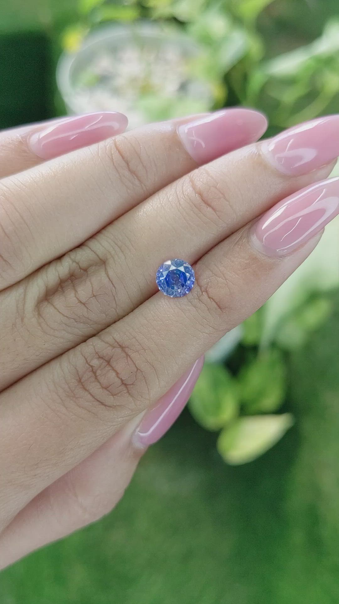 1.35 Ct. Blue Sapphire from Ceylon (Sri Lanka) Size Video