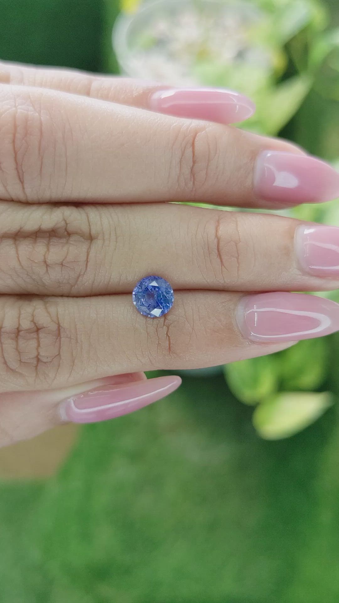1.35 Ct. Blue Sapphire from Ceylon (Sri Lanka) Size Video