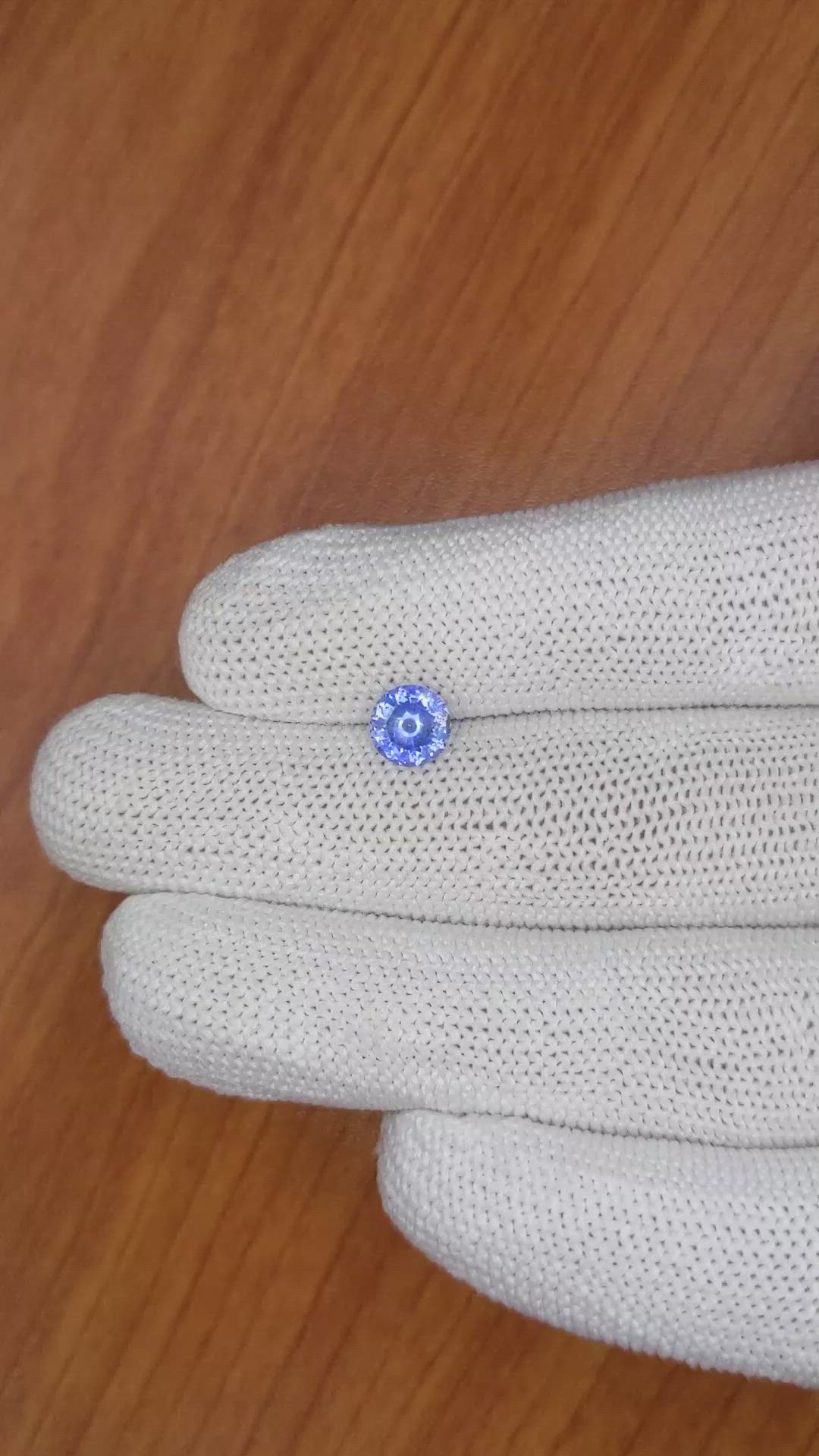1.35 Ct. Blue Sapphire from Ceylon (Sri Lanka) Size Video