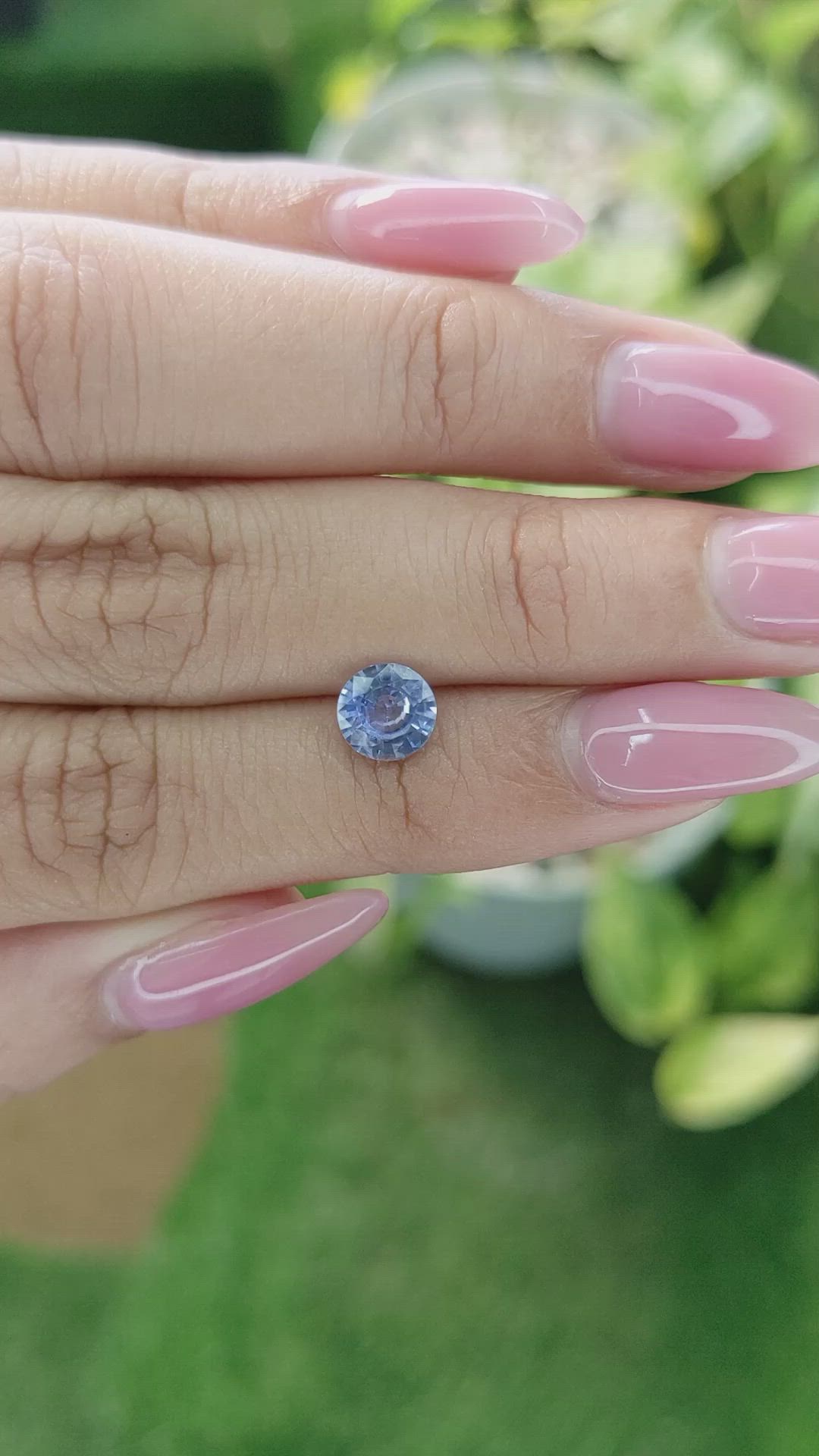 1.03 Ct. Blue Sapphire from Ceylon (Sri Lanka) Size Video
