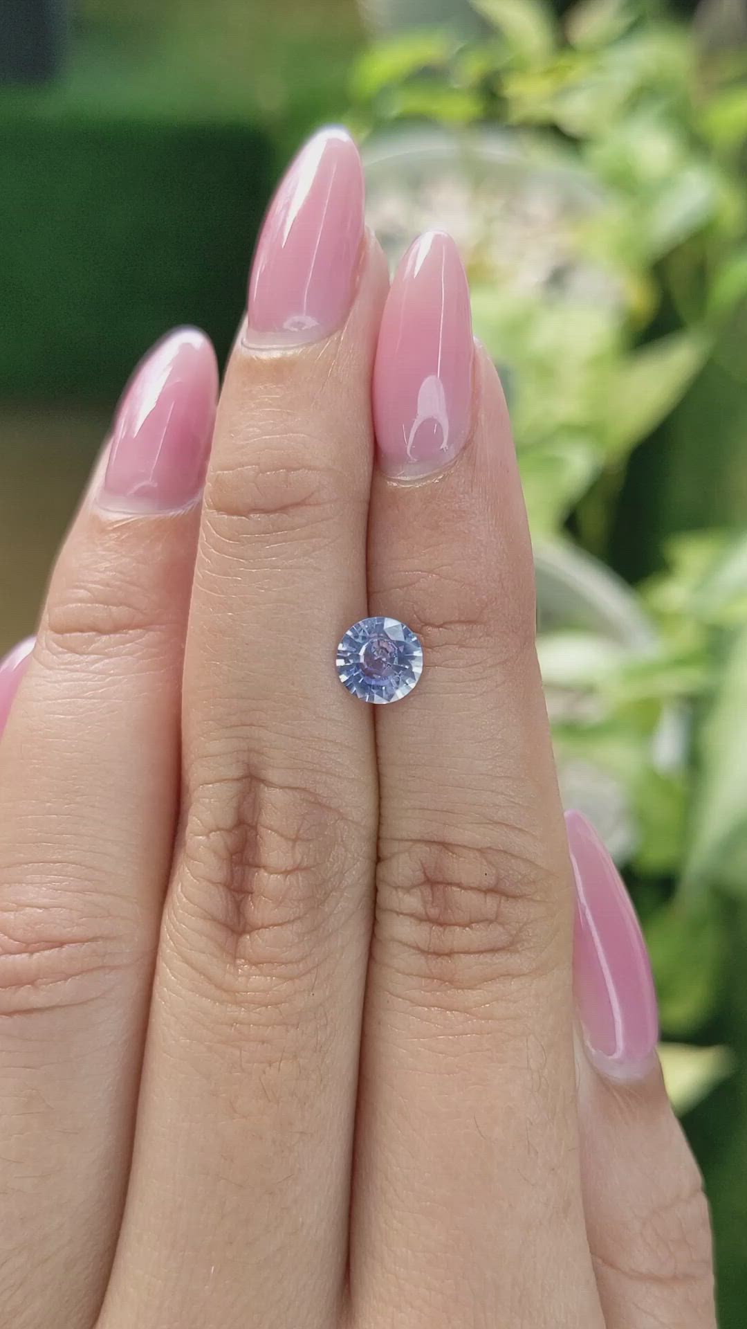 1.03 Ct. Blue Sapphire from Ceylon (Sri Lanka) Size Video