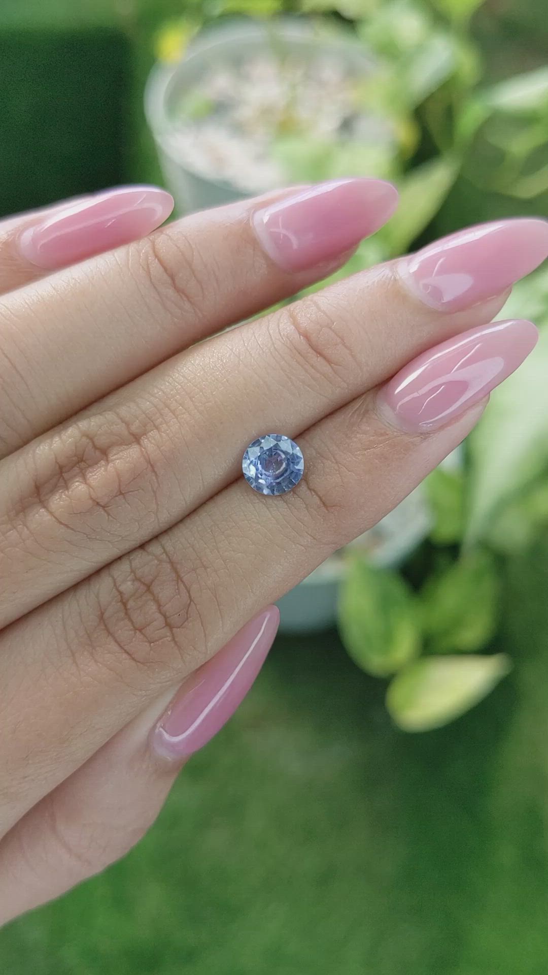 1.03 Ct. Blue Sapphire from Ceylon (Sri Lanka) Size Video