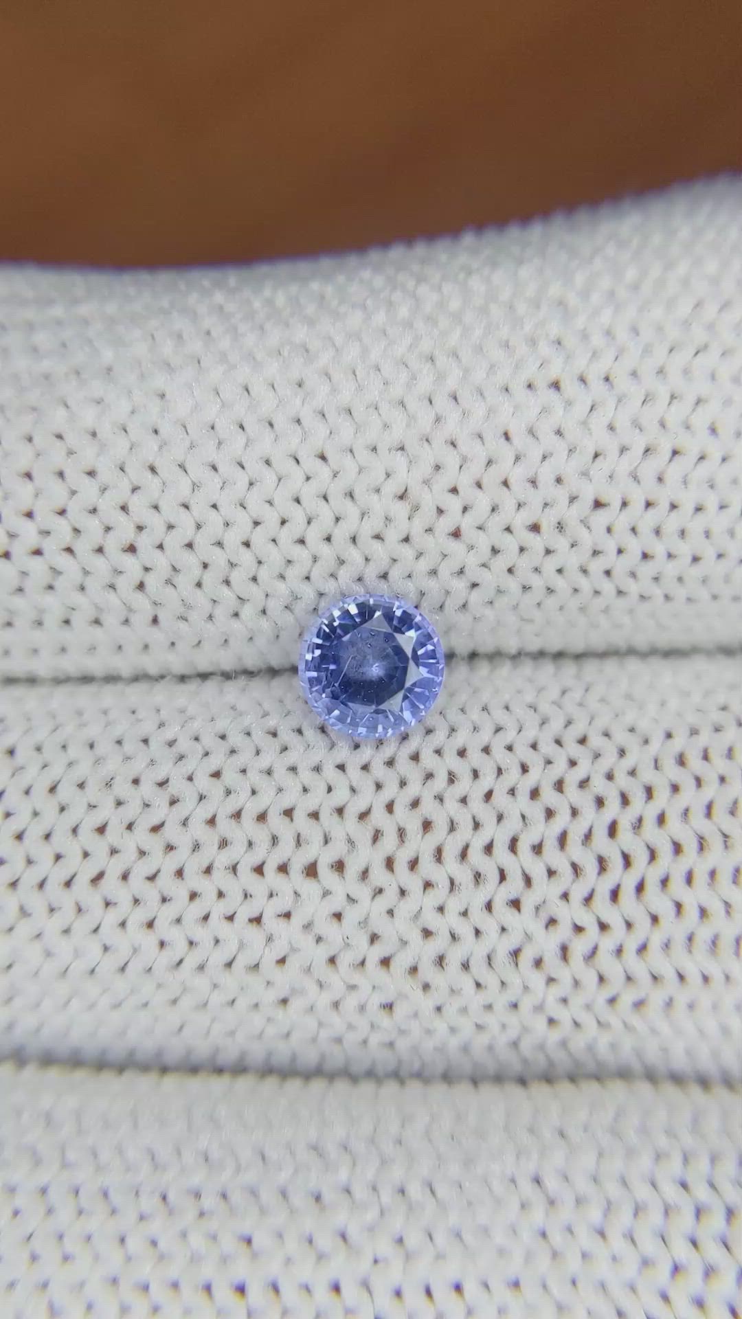 0.93 Ct. Blue Sapphire from Ceylon (Sri Lanka) Size Video