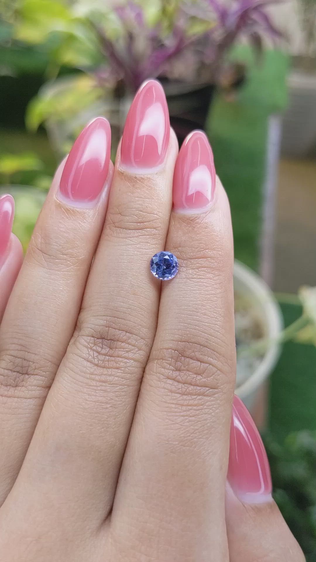 0.93 Ct. Blue Sapphire from Ceylon (Sri Lanka) Size Video