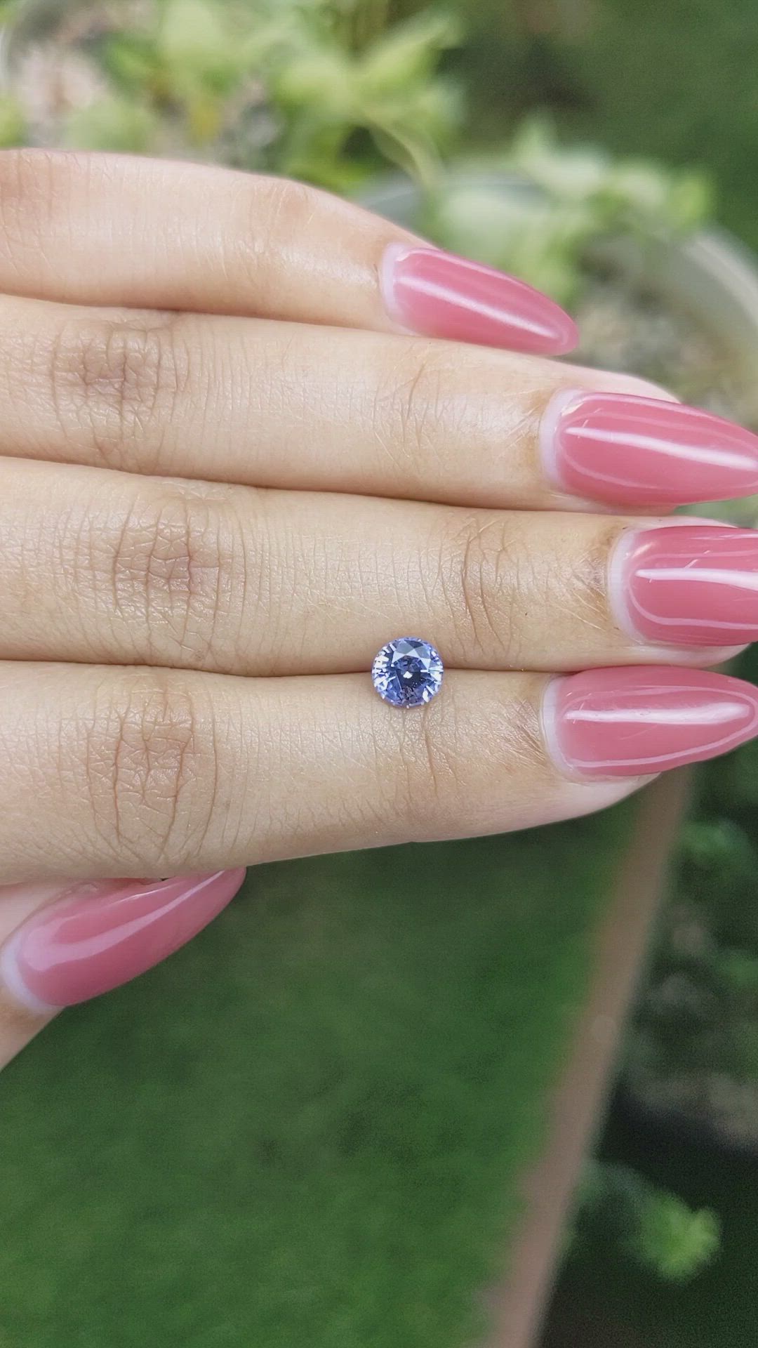 0.93 Ct. Blue Sapphire from Ceylon (Sri Lanka) Size Video