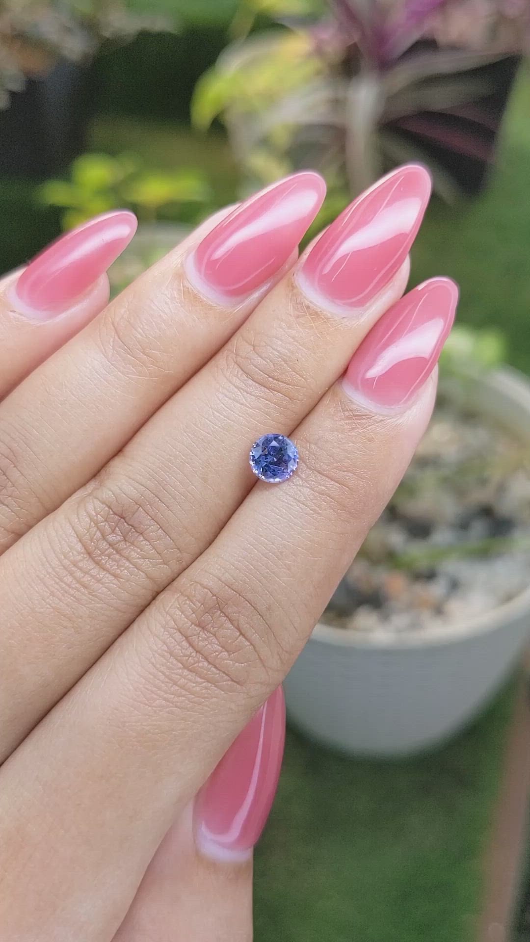 0.93 Ct. Blue Sapphire from Ceylon (Sri Lanka) Size Video