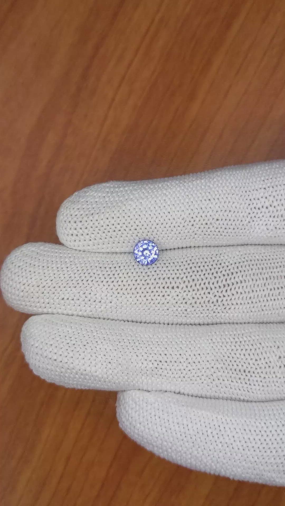 0.93 Ct. Blue Sapphire from Ceylon (Sri Lanka) Size Video