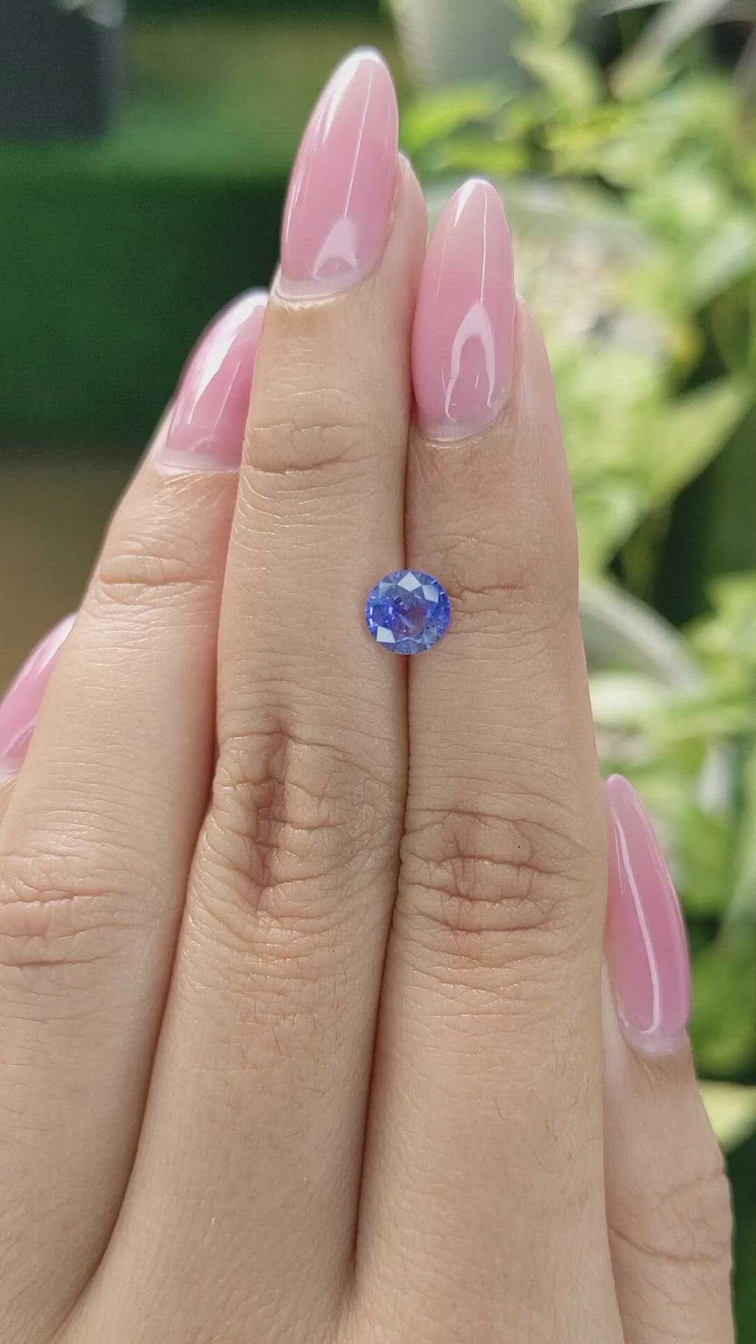 1.01 Ct. Blue Sapphire from Ceylon (Sri Lanka) Size Video